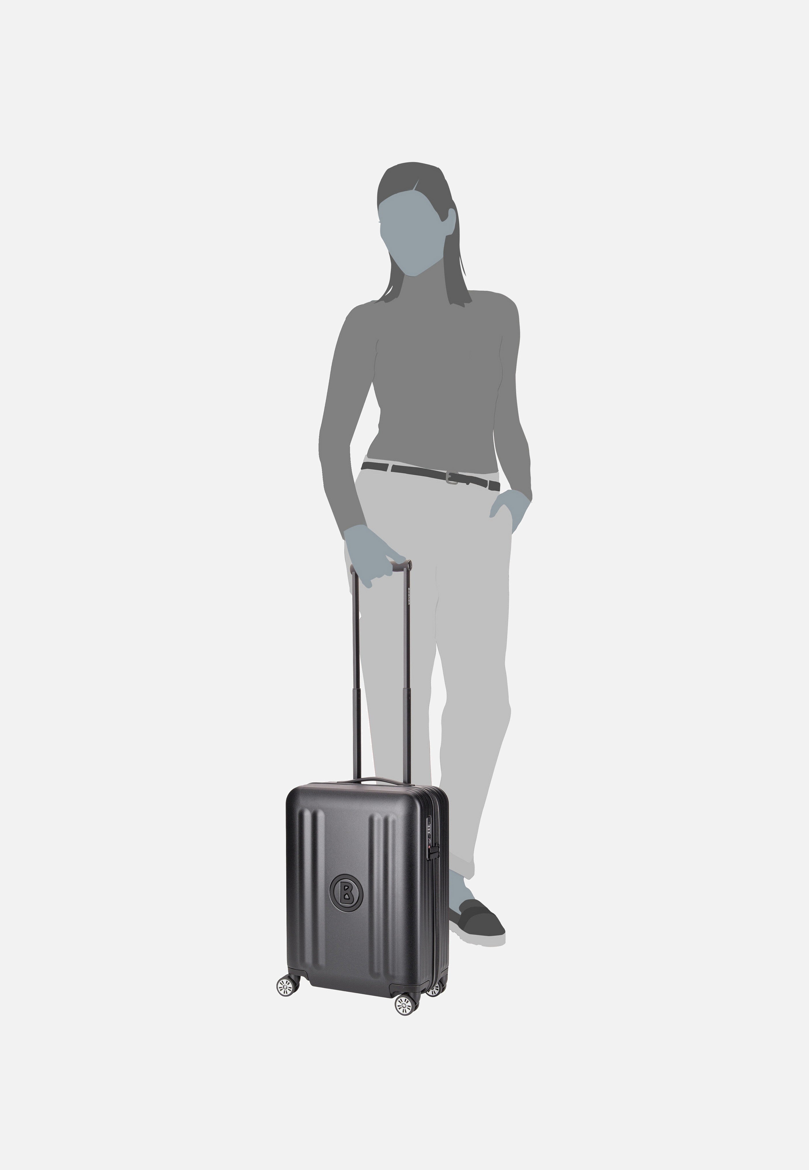 Bogner Piz Tamaro C55 Trolleycase SVZ 4W Black Koffer