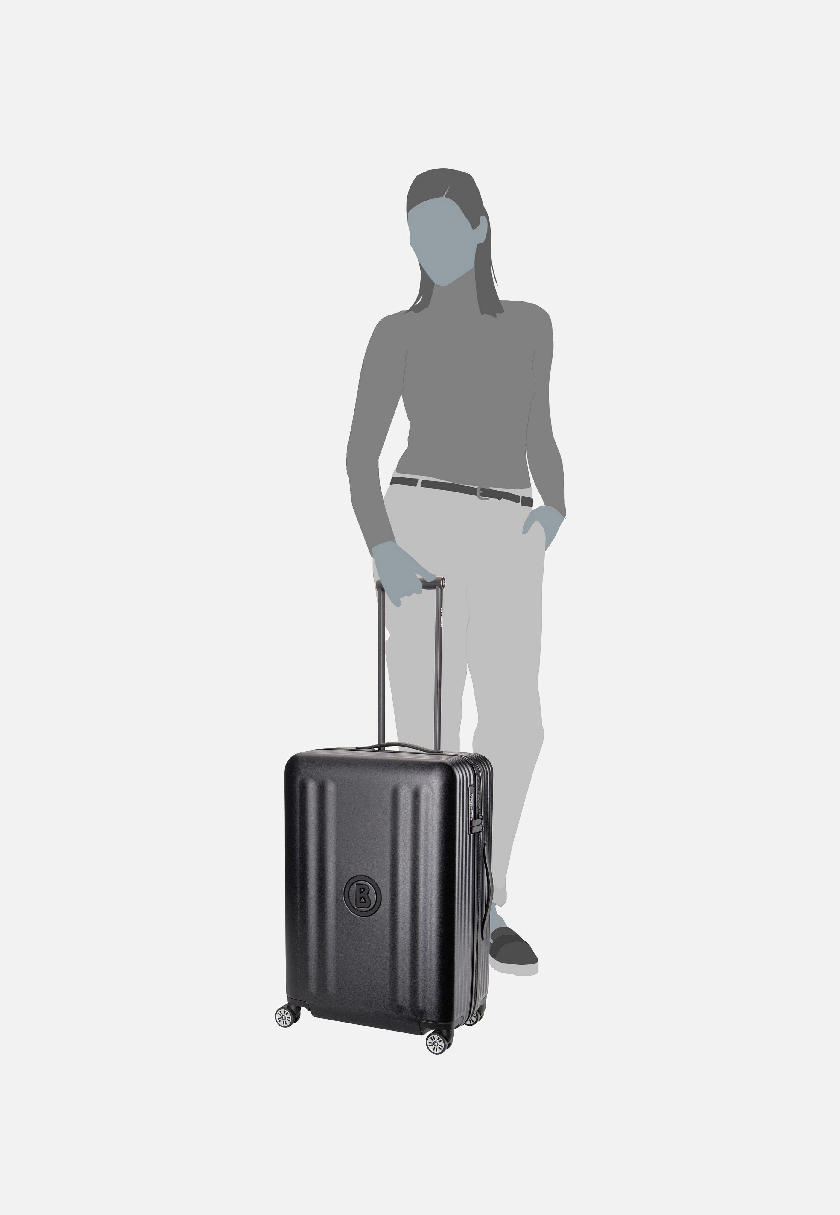 Bogner Piz Tamaro C65 Trolleycase LVZ 4W Black Koffer