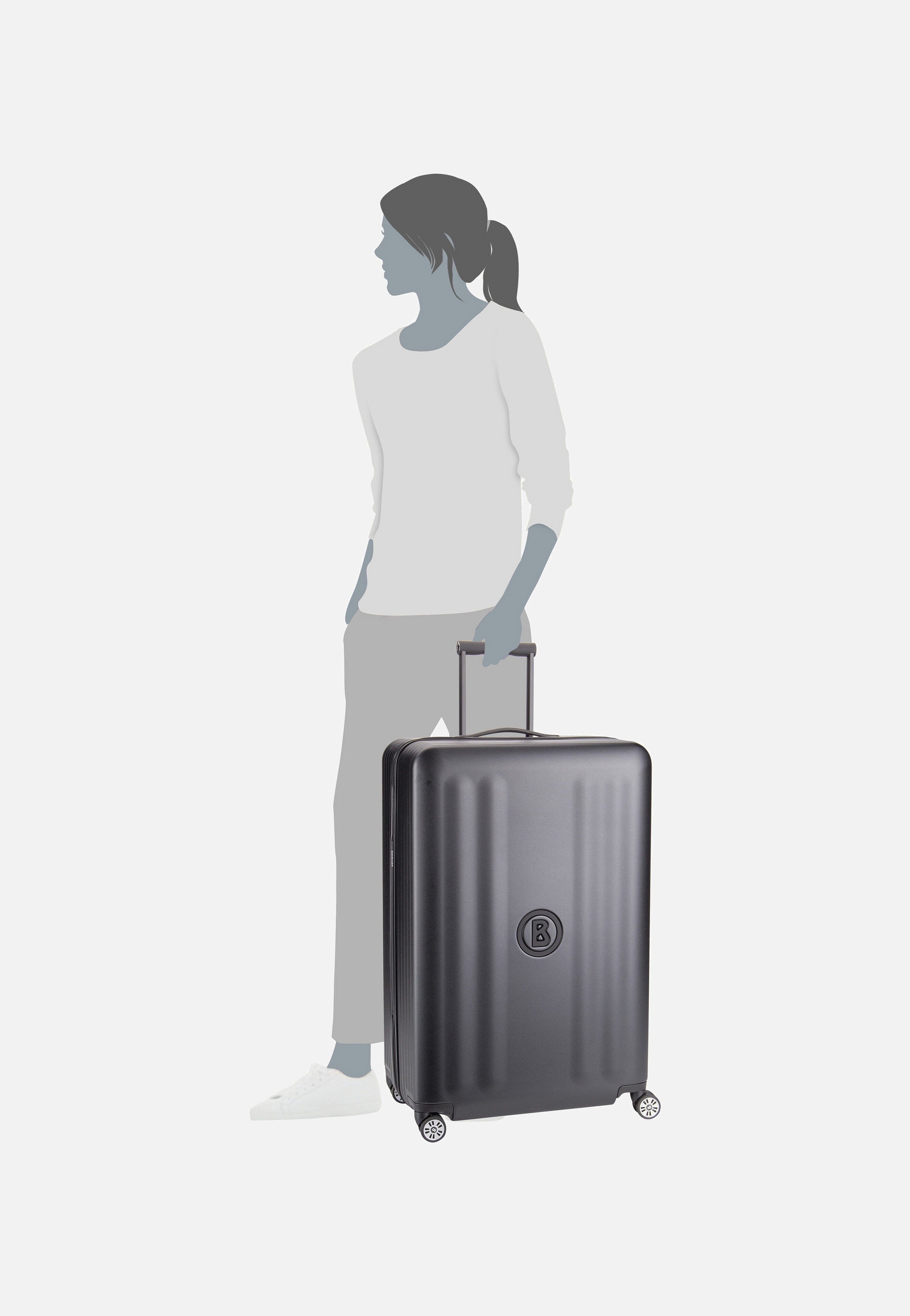 Bogner Piz Tamaro C75 Trolleycase LVZ 4W Black Koffer