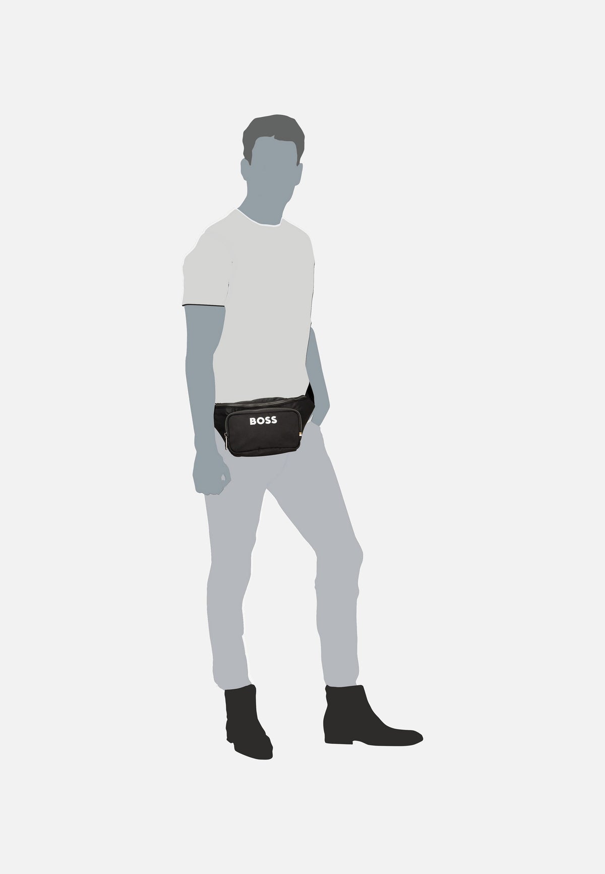 BOSS Catch 3.0 50511938 Black Bauchtasche