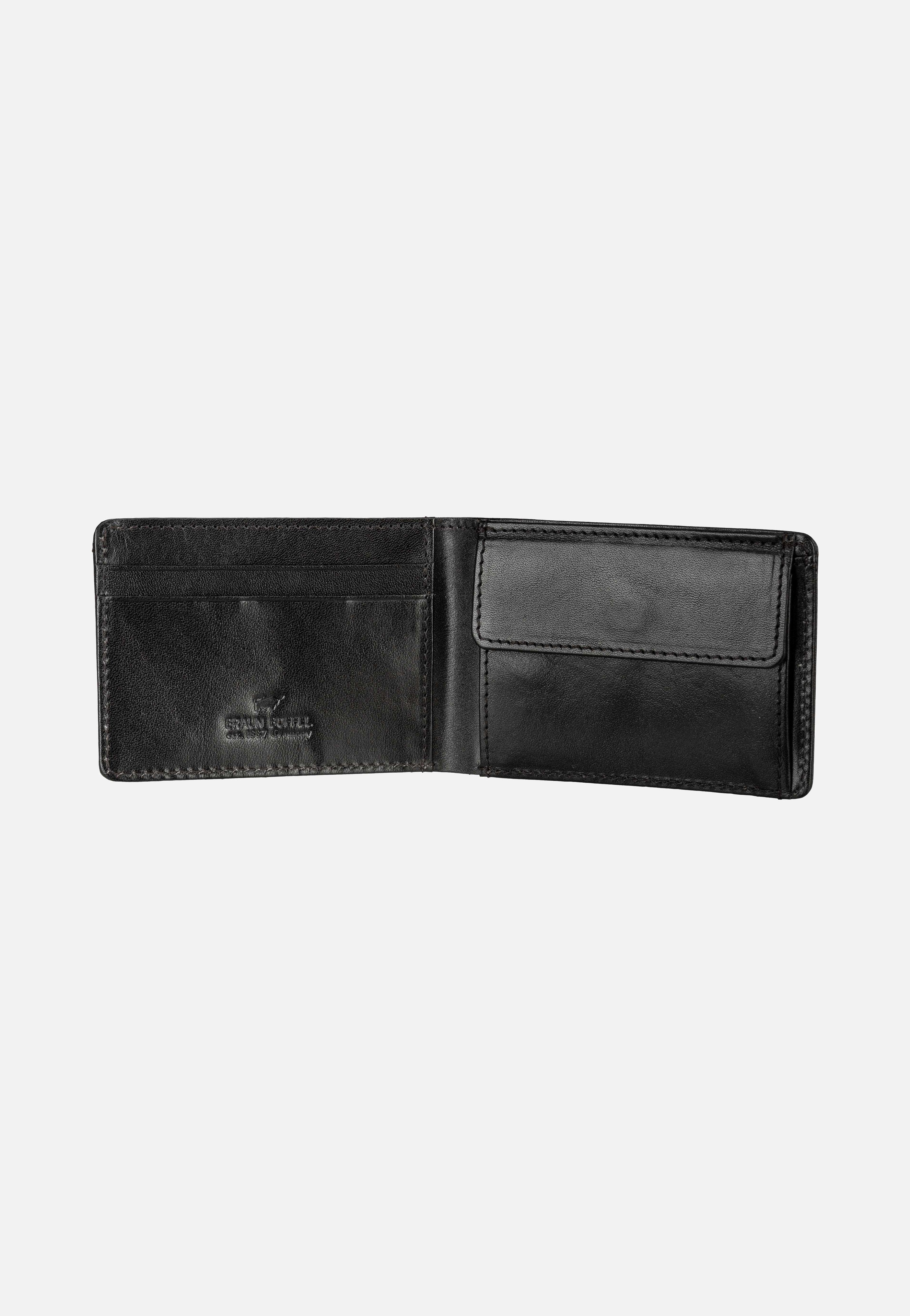 Braun Büffel Country Coin S 2+3Cs Schwarz Portemonnaie