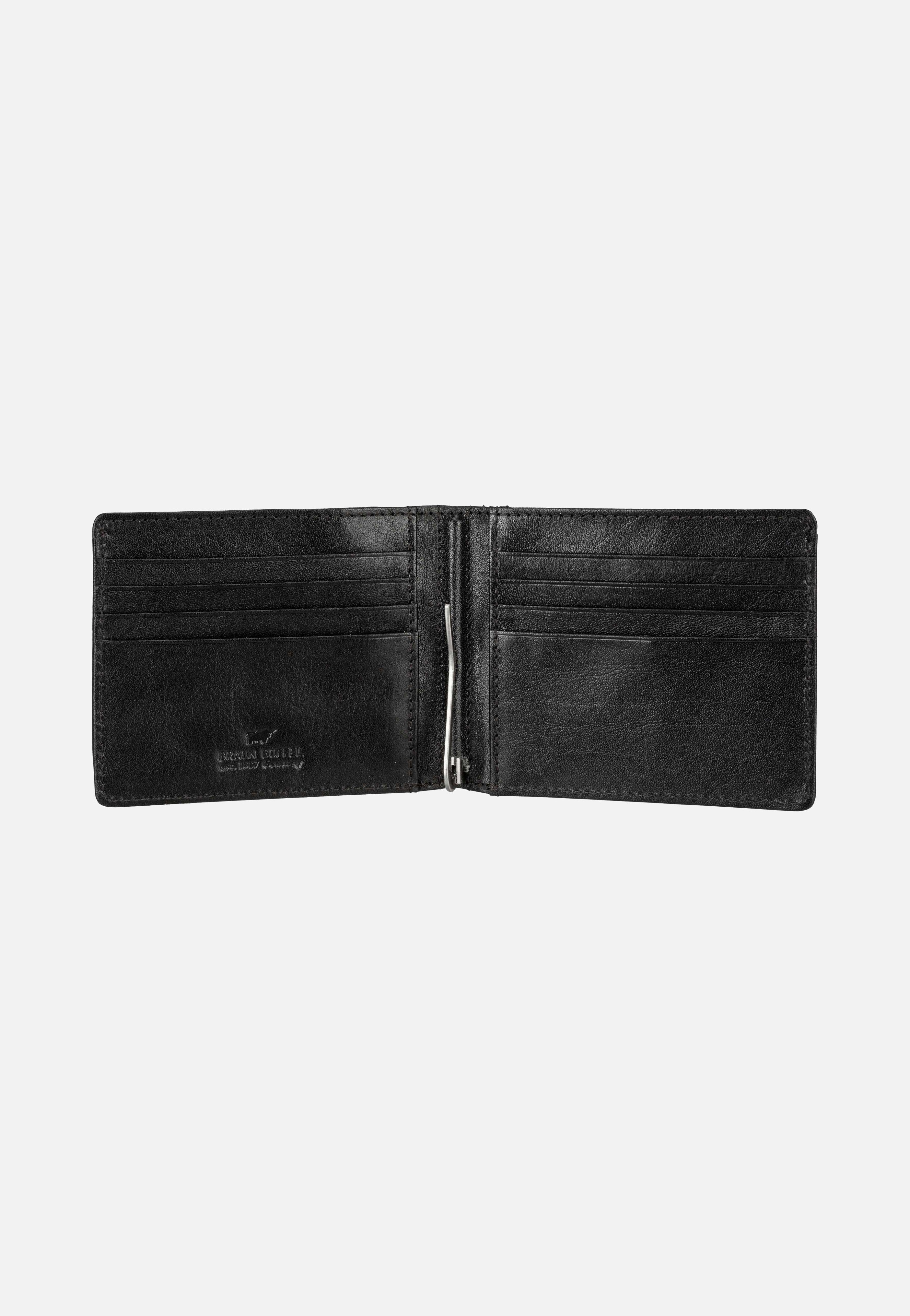 Braun Büffel Country Dollarclip 8Cs Schwarz Card Holder