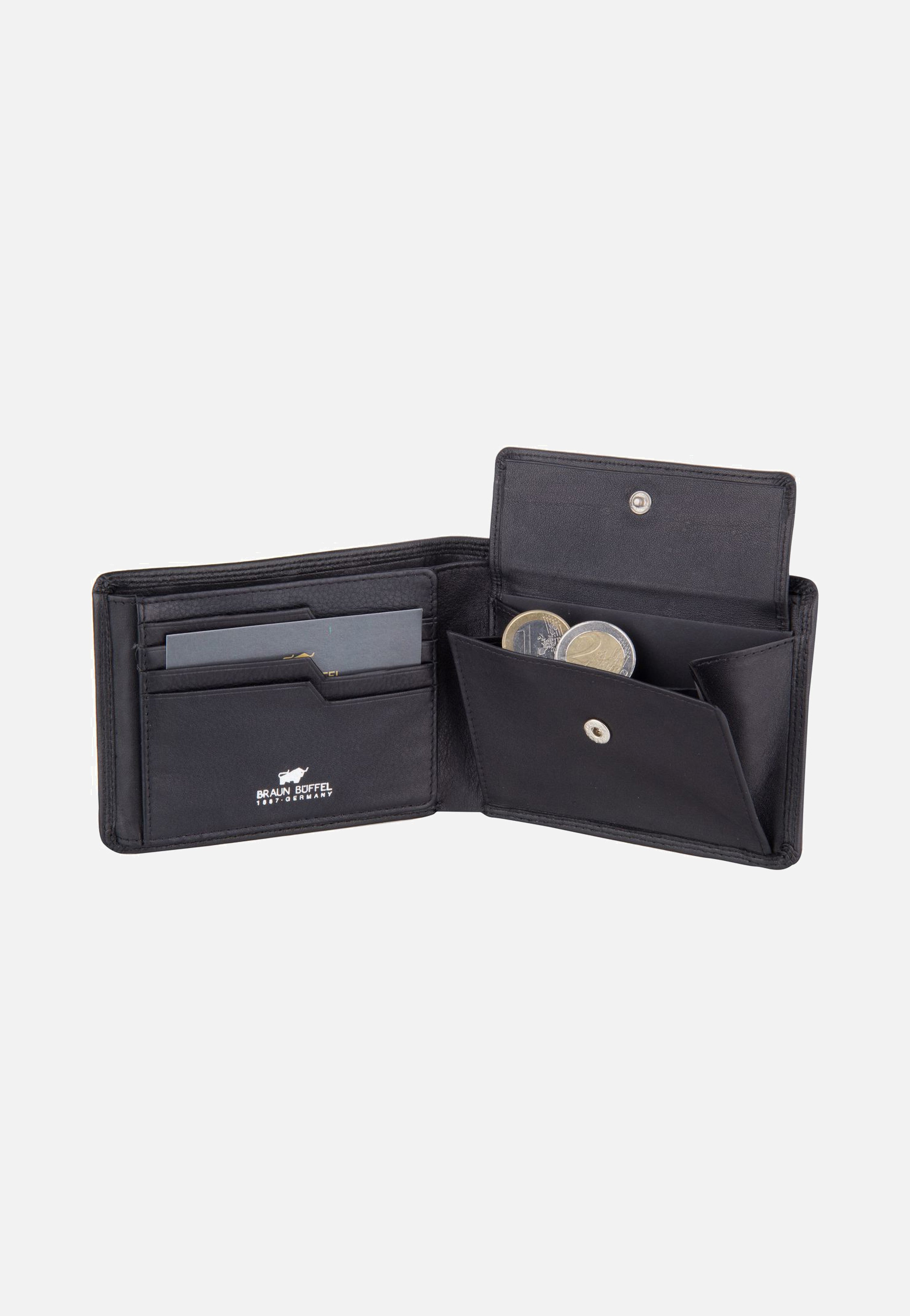 Braun Büffel Golf Secure 90031 Schwarz Portemonnaie
