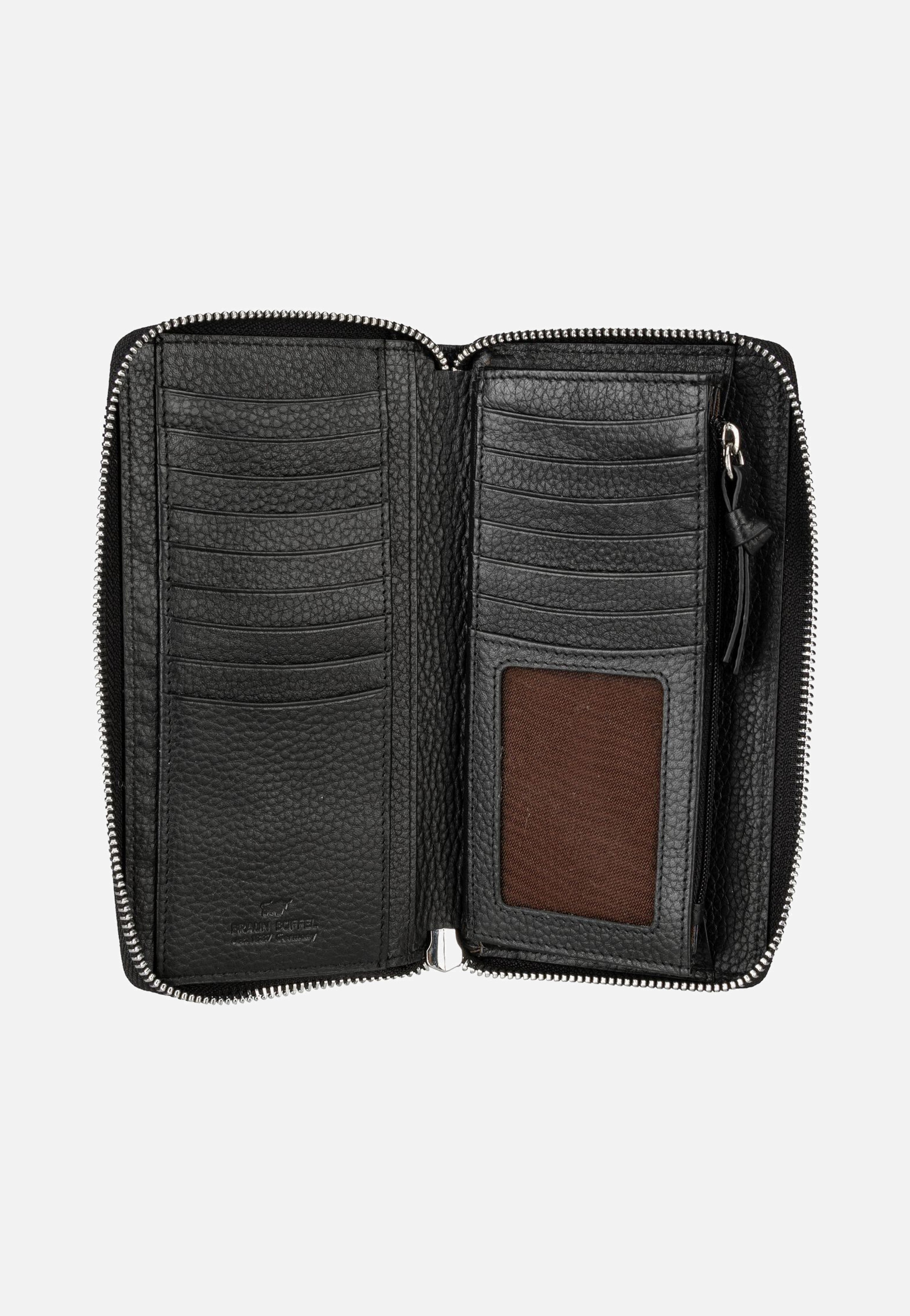 Braun Büffel Hanna Zip-Around 16Cs Schwarz Portemonnaie