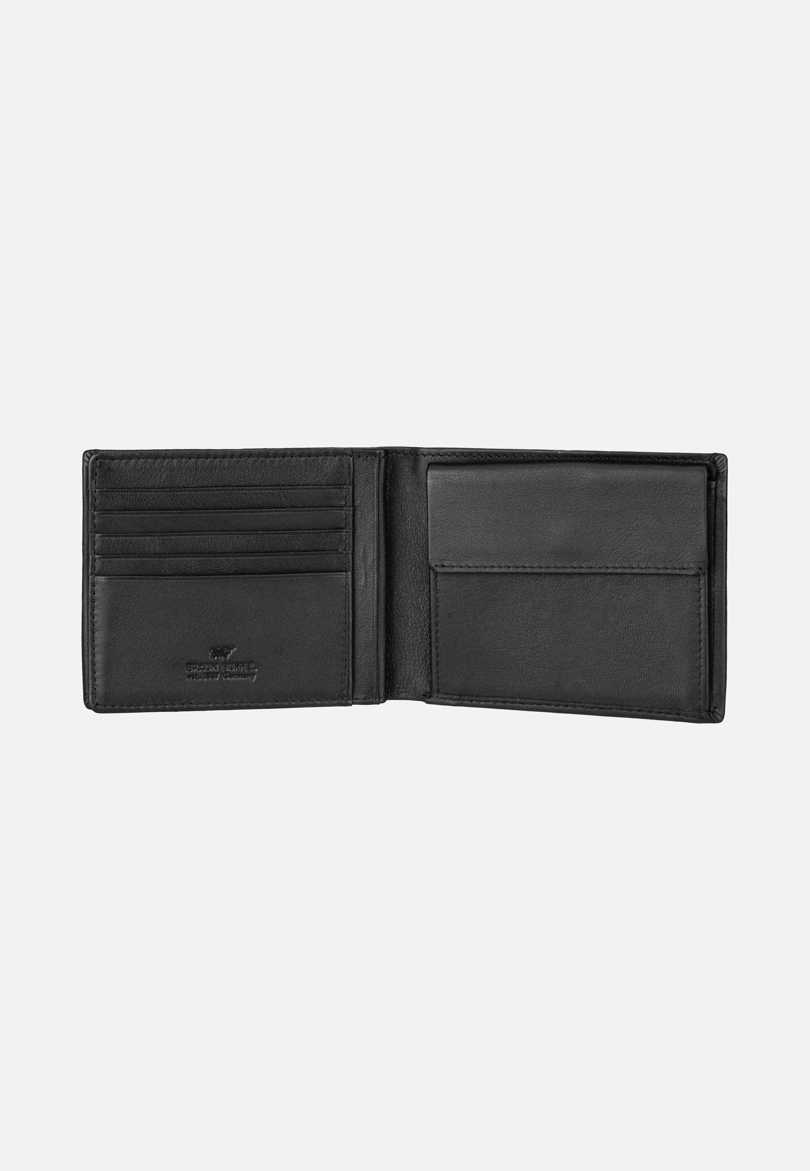 Braun Büffel Hannes Coin Wallet 12Cs Schwarz Portemonnaie