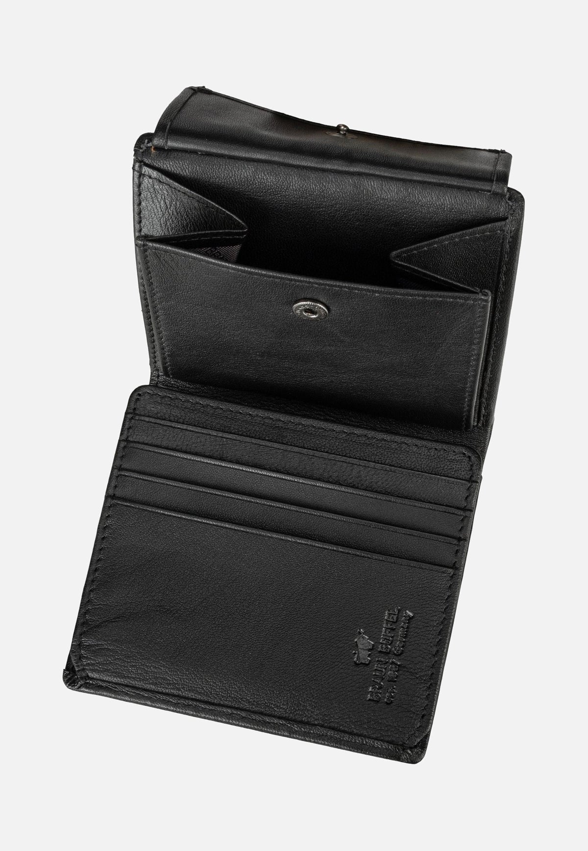 Braun Büffel Hannes Coin Wallet Carré 8Cs Schwarz Portemonnaie