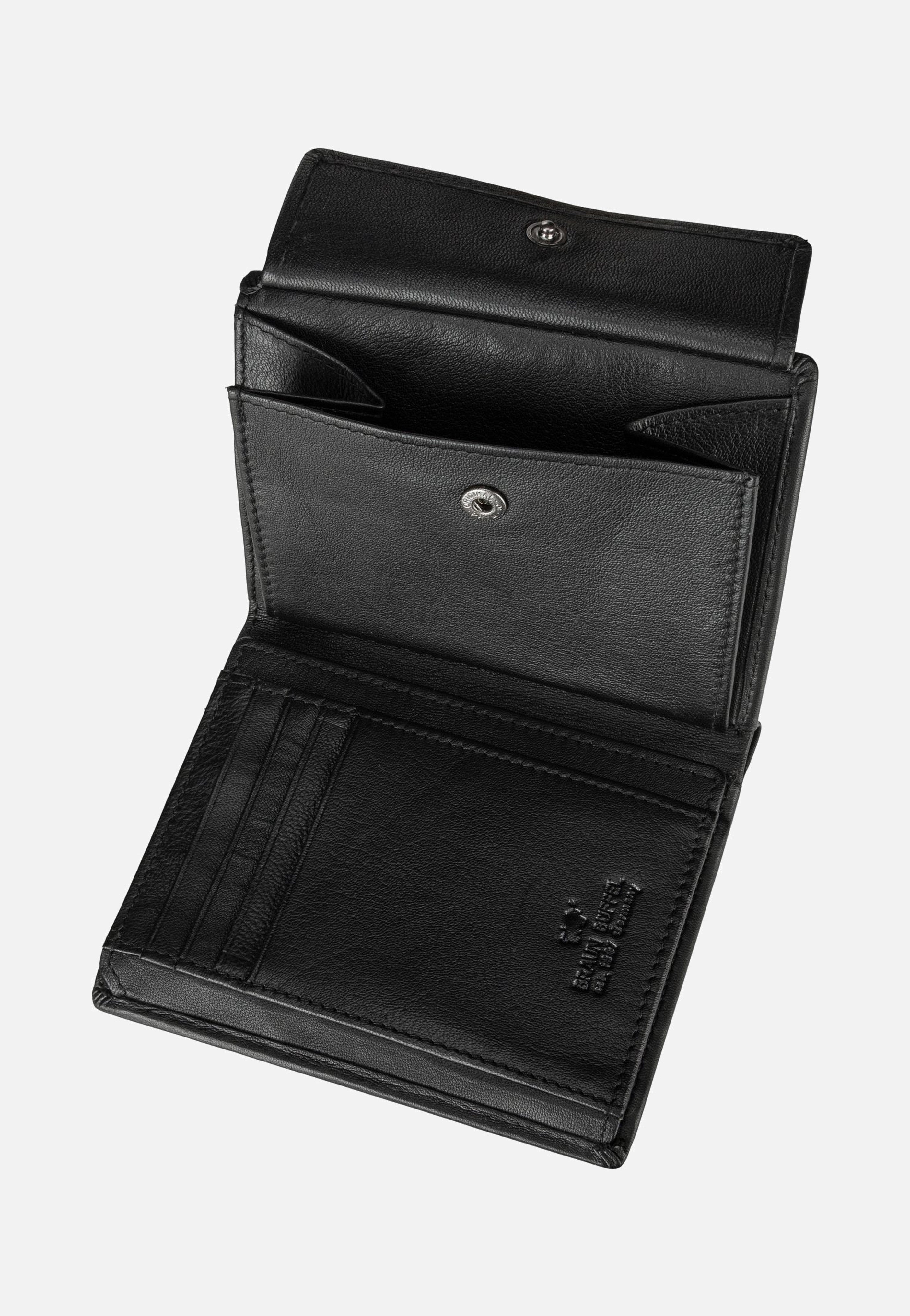 Braun Büffel Hannes H North Coin Wallet 8Cs Schwarz Portemonnaie