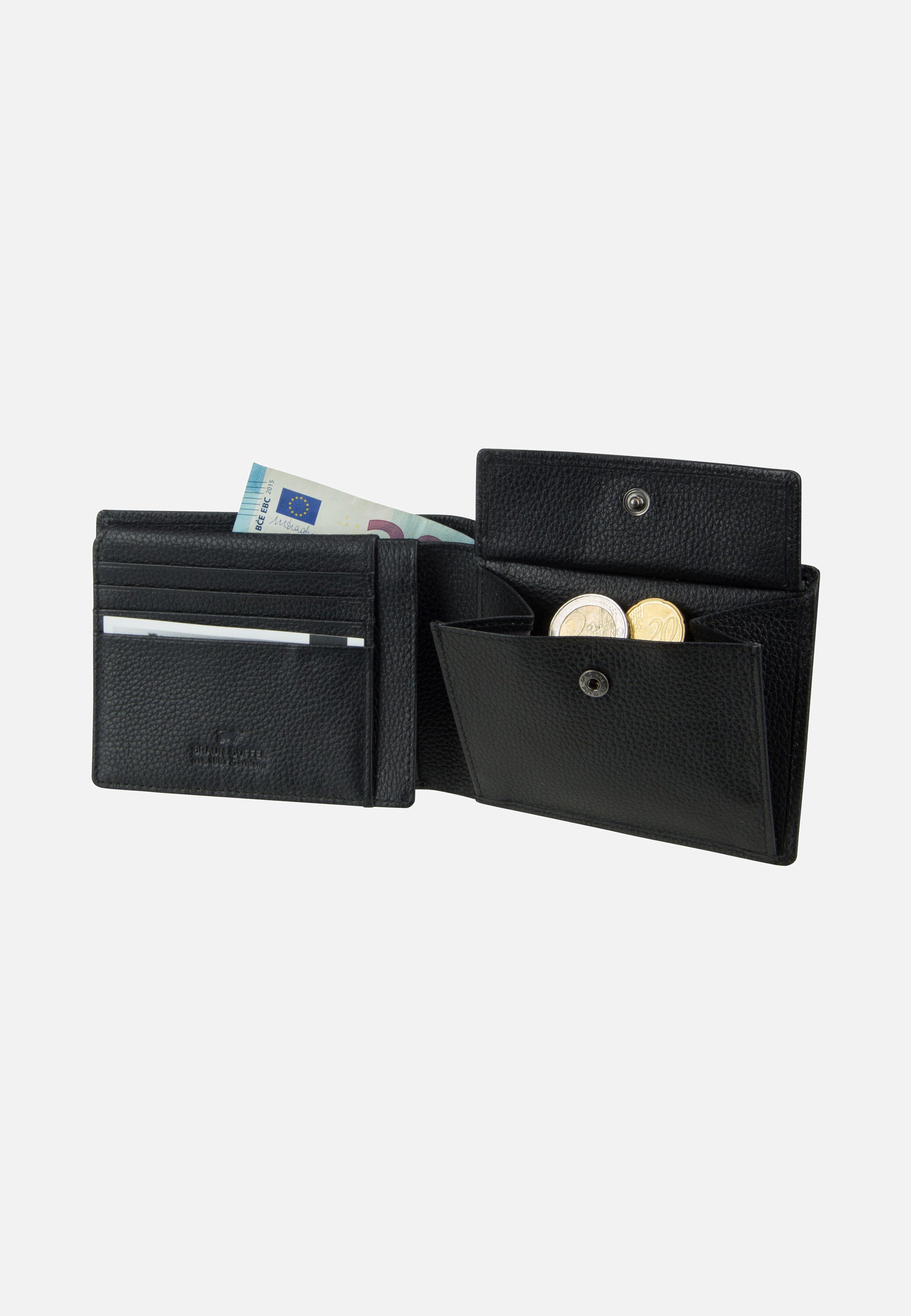 Braun Büffel Prato RFID 69338 Schwarz Portemonnaie