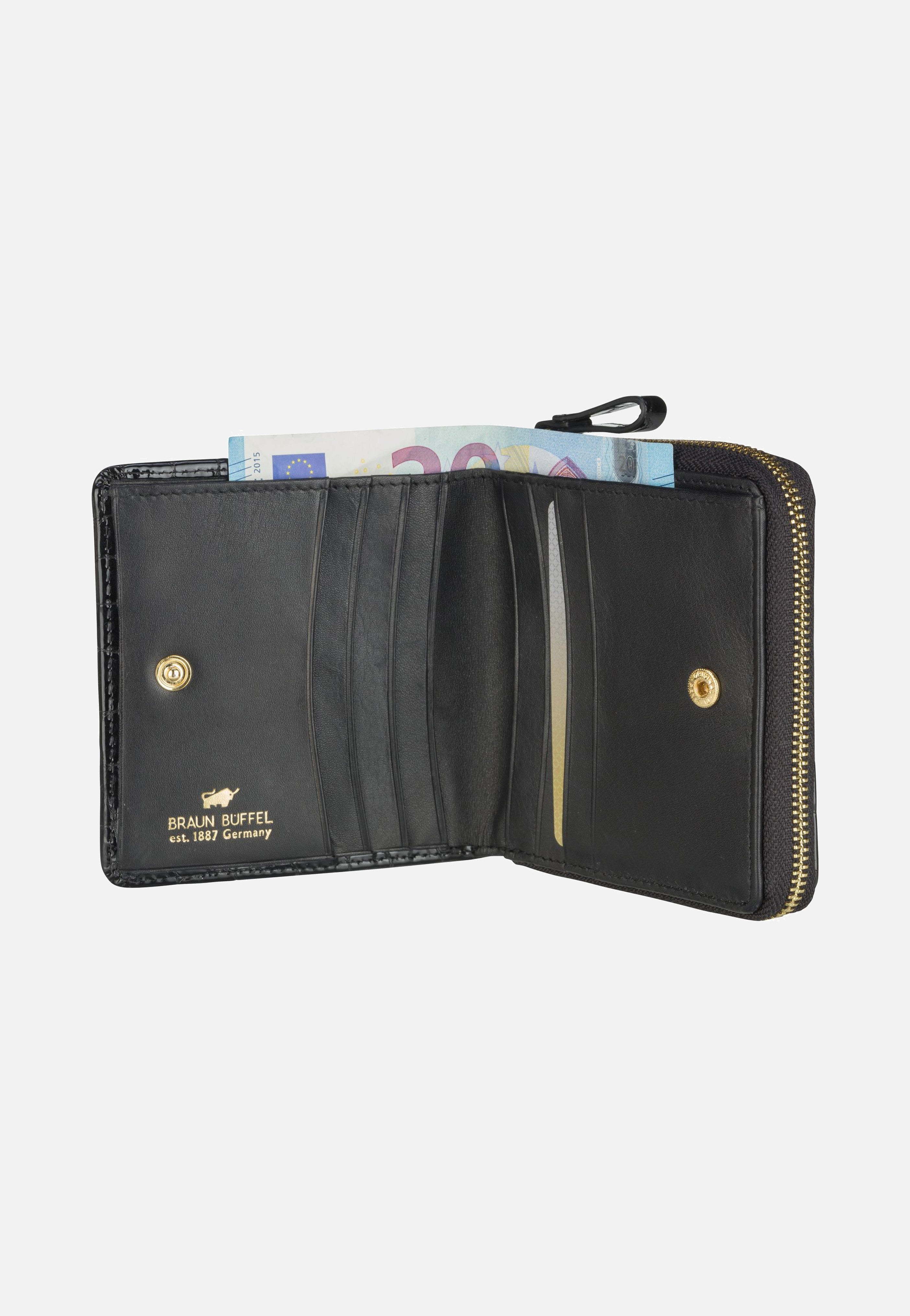 Braun Büffel Verona 40150 RV Schwarz Portemonnaie