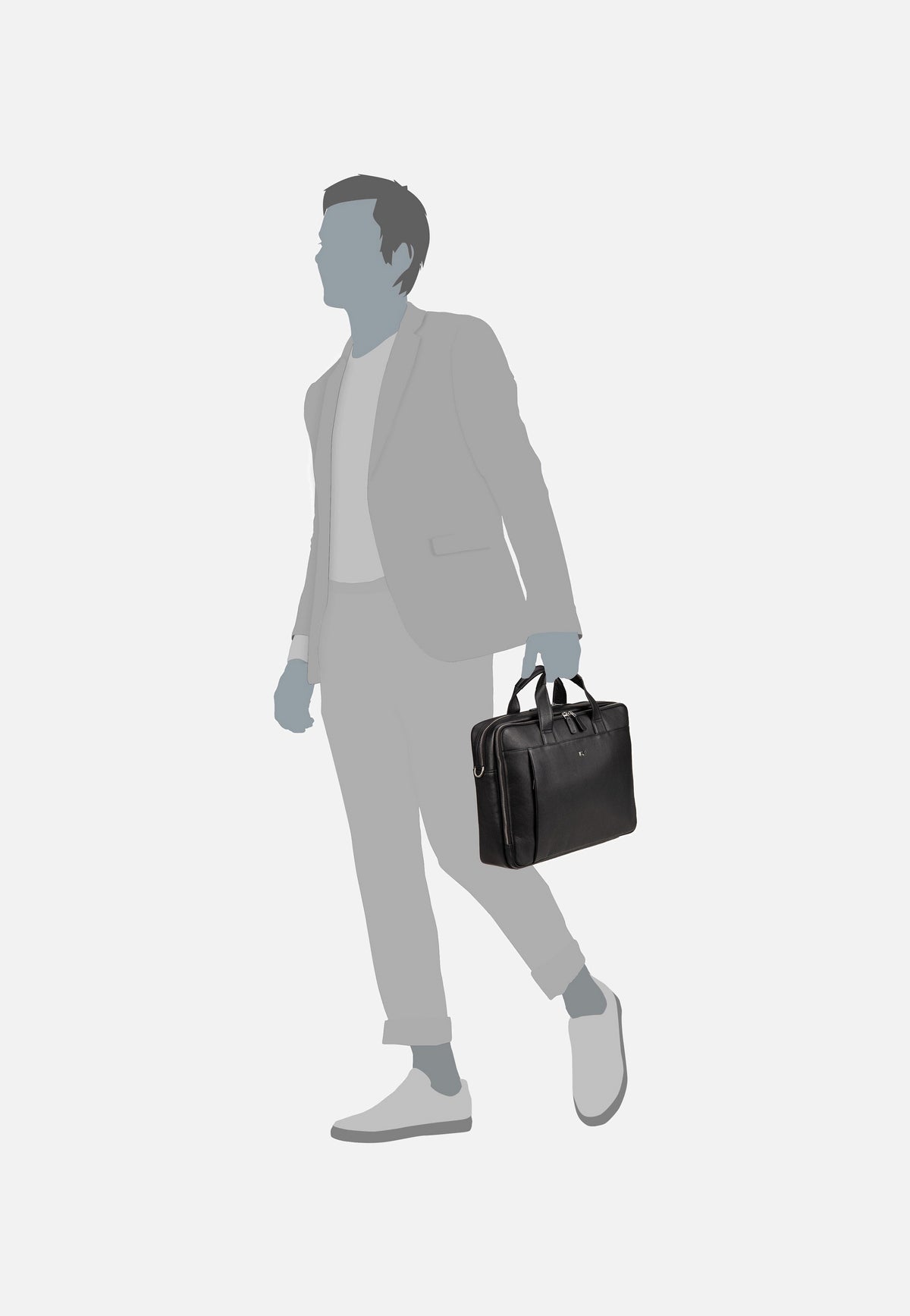 Braun Büffel GOLF 3.0 Business Bag L 90674 Schwarz Aktentasche