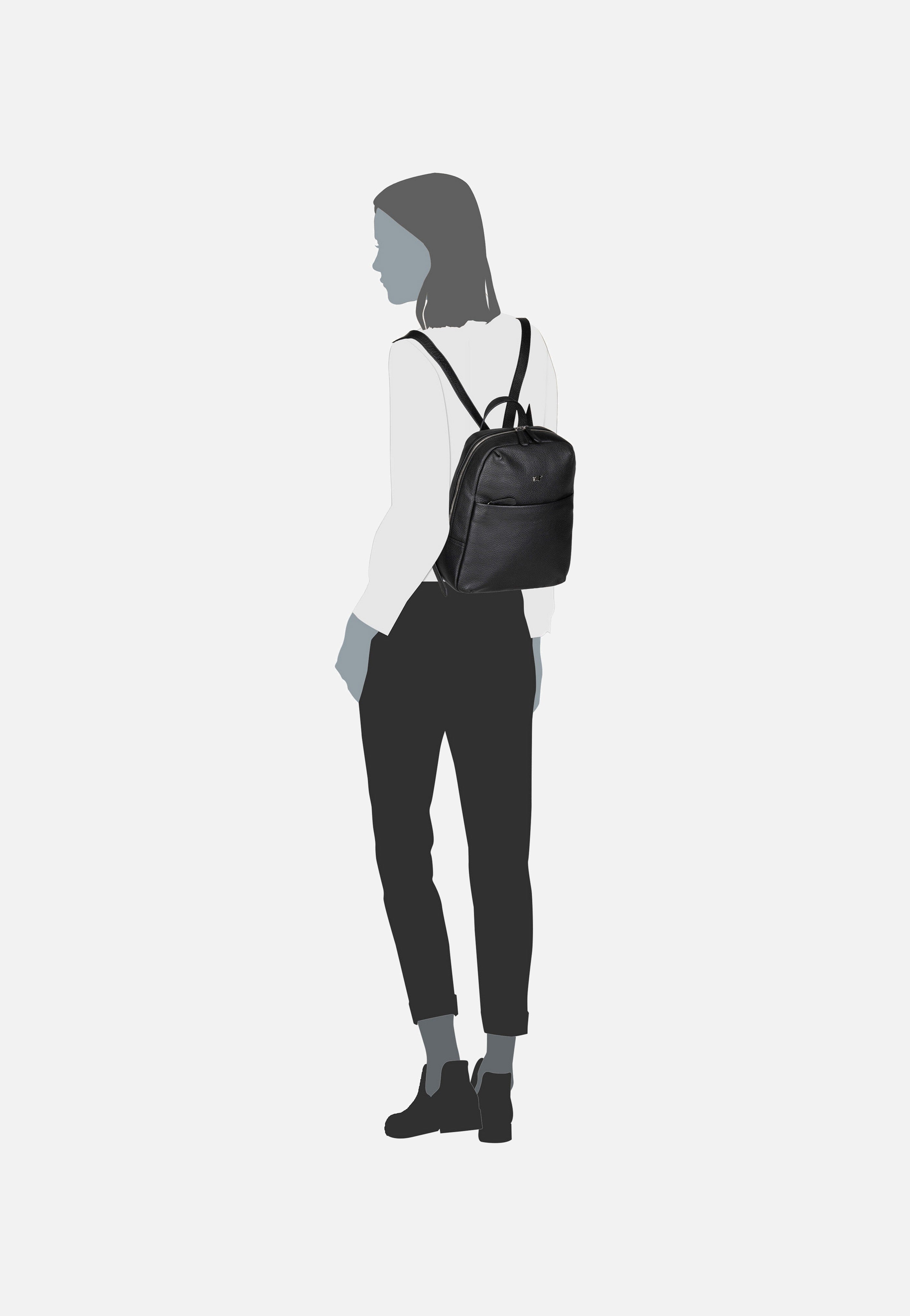 Braun Büffel Hanna Backpack S Schwarz Rucksack