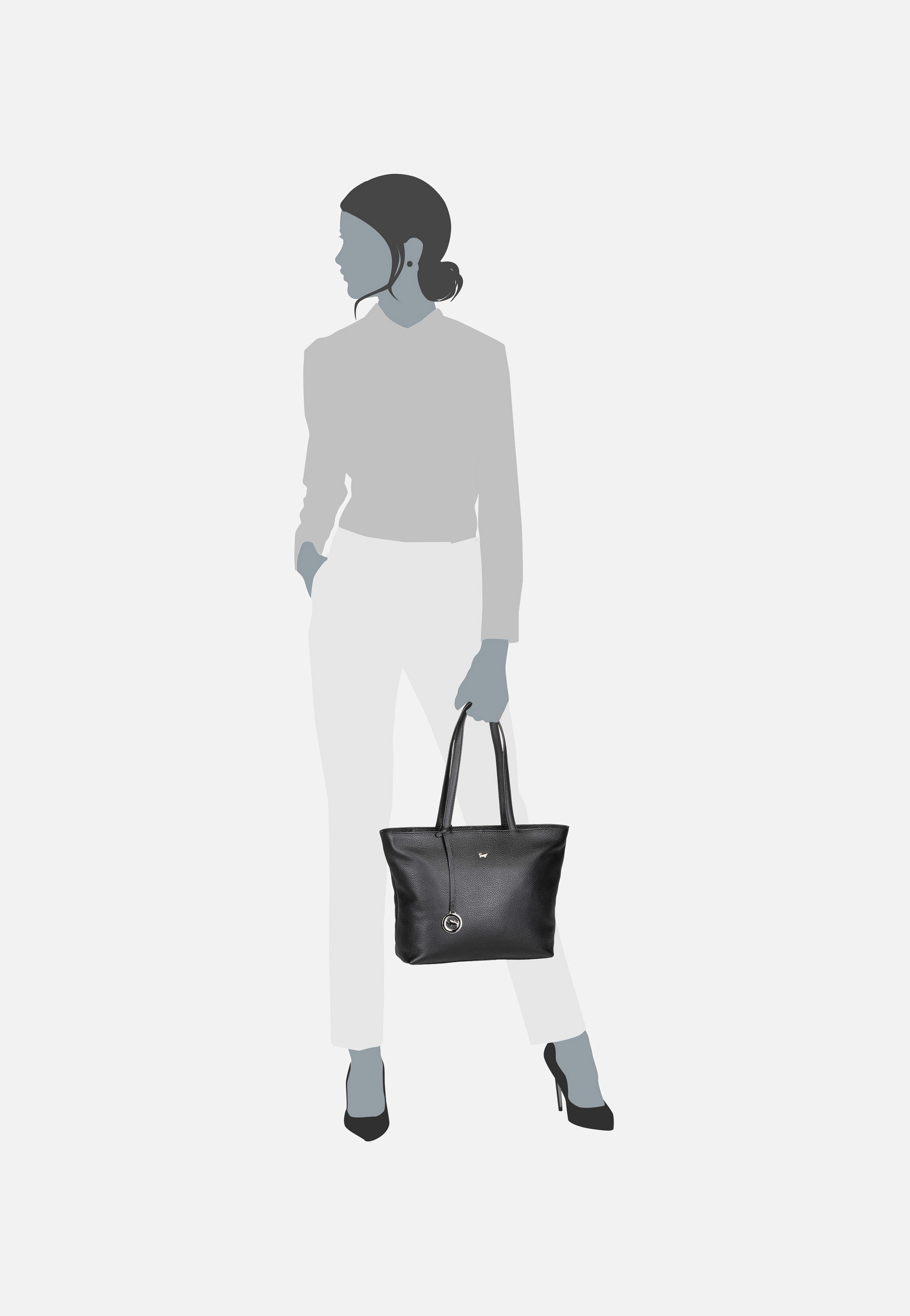 Braun Büffel Hanna S 12077 Schwarz Shopper
