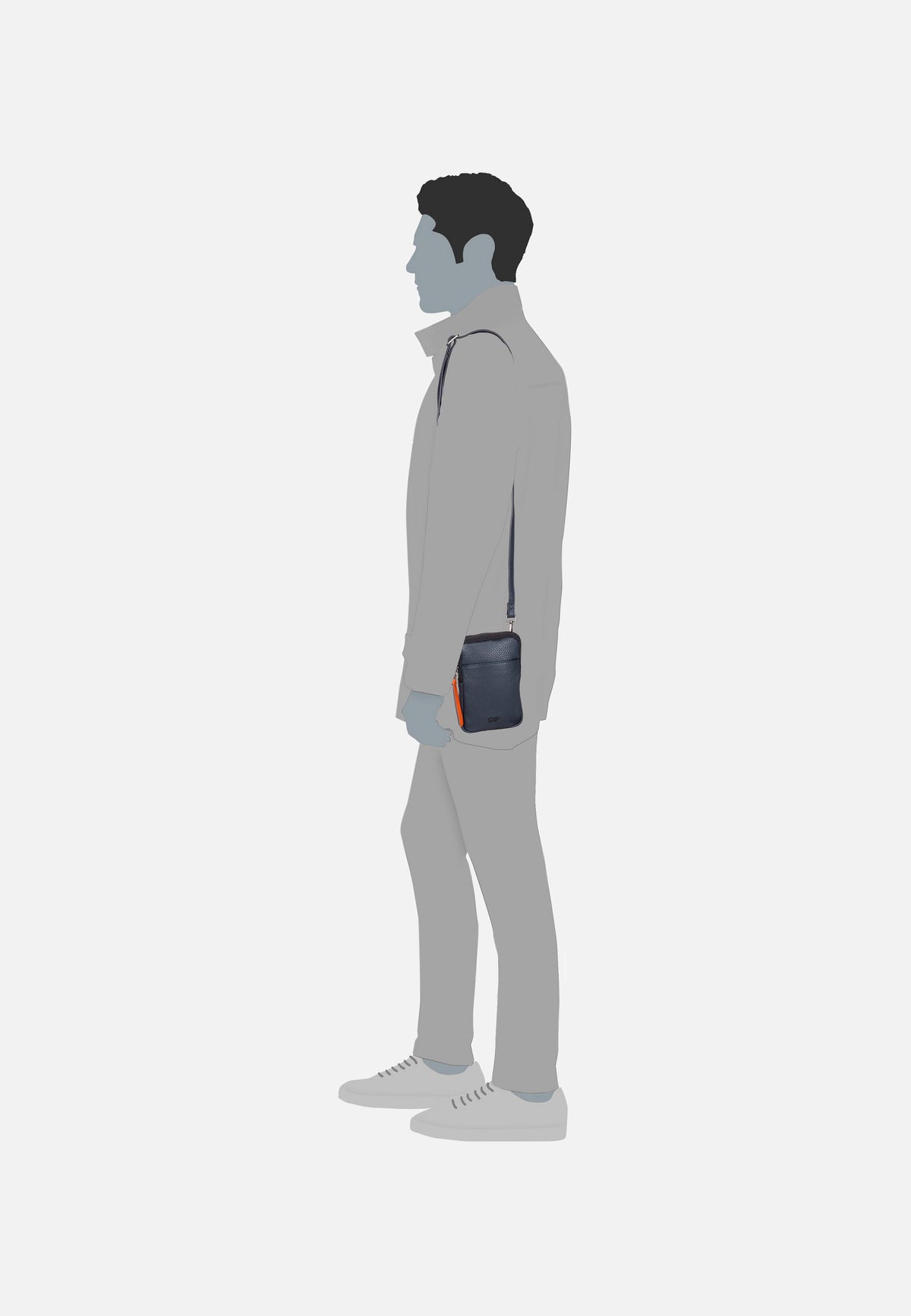 Braun Büffel Novara Phone Pouch Dunkelblau Handytasche