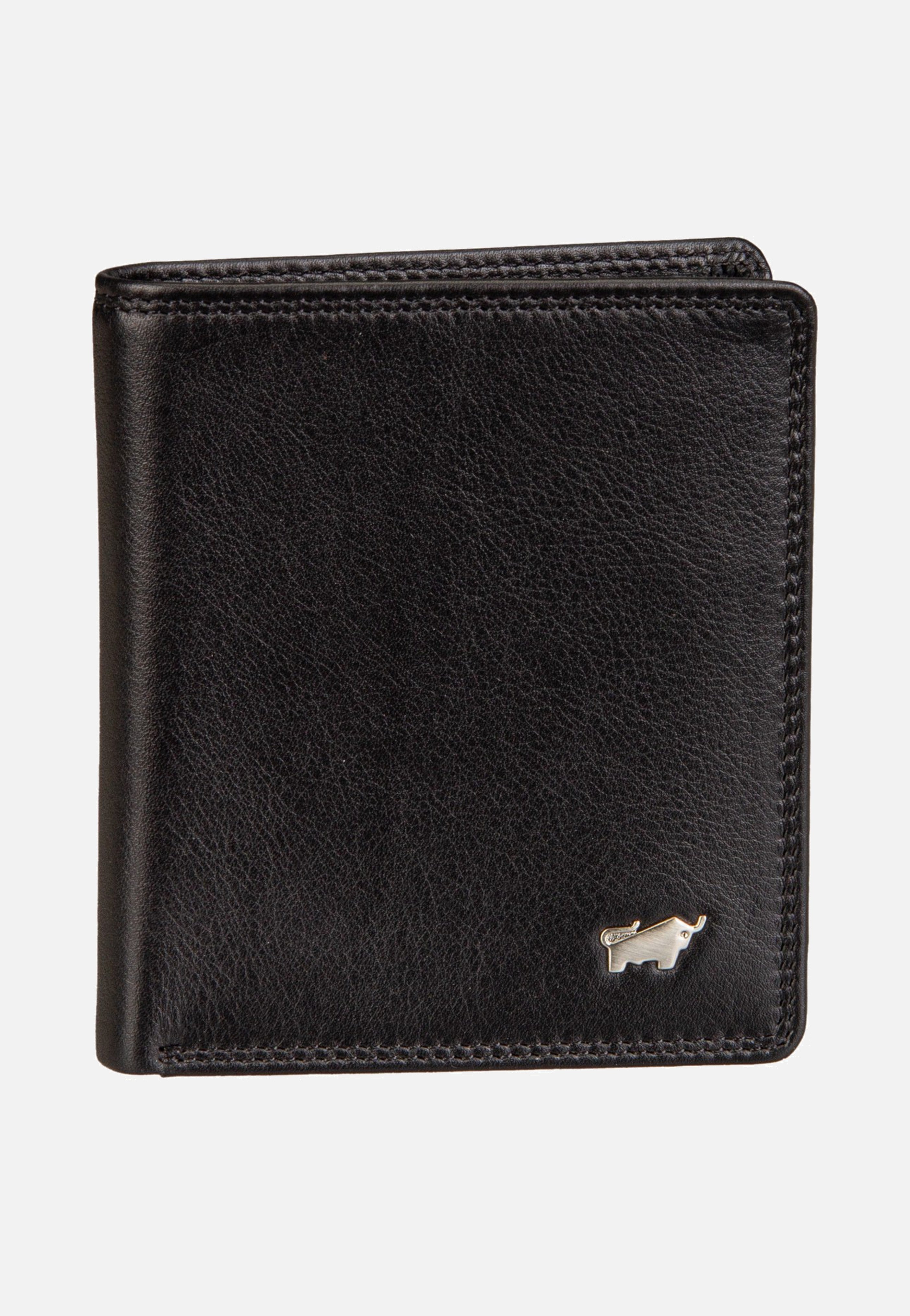 Braun Büffel Golf RFID Coin Wallet Carré 6Cs Black Portemonnaie