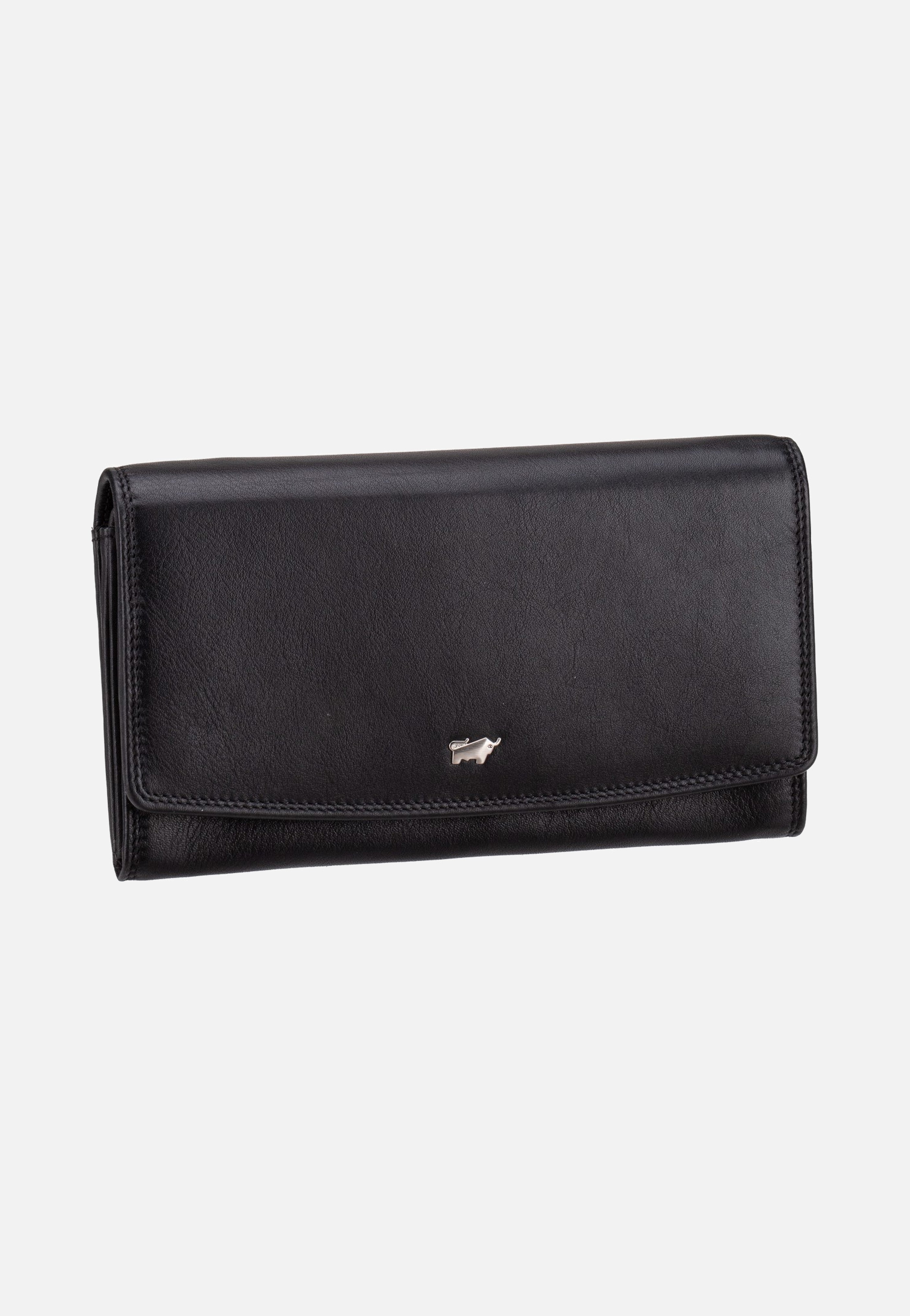 Braun Büffel Golf RFID Wallet L 9Cs Black Portemonnaie