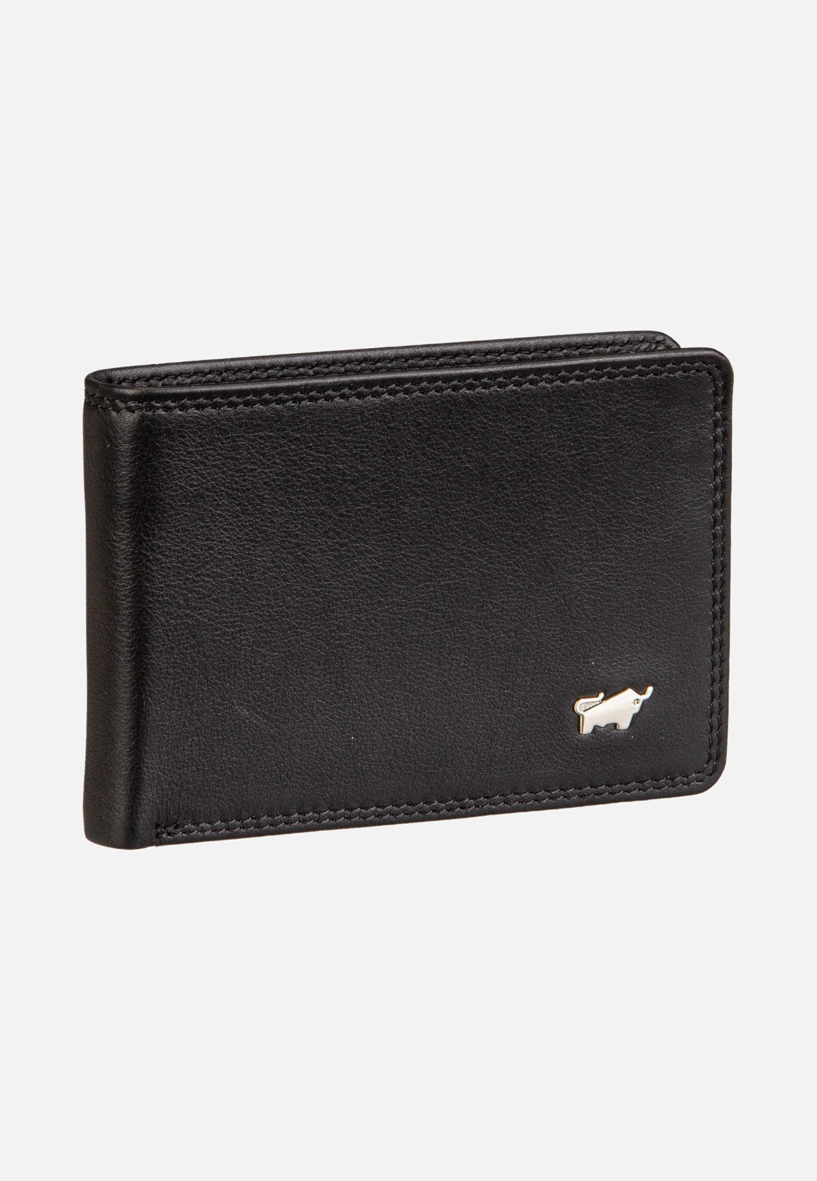 Braun Büffel Golf RFID Coin Wallet 4Cs Black Portemonnaie