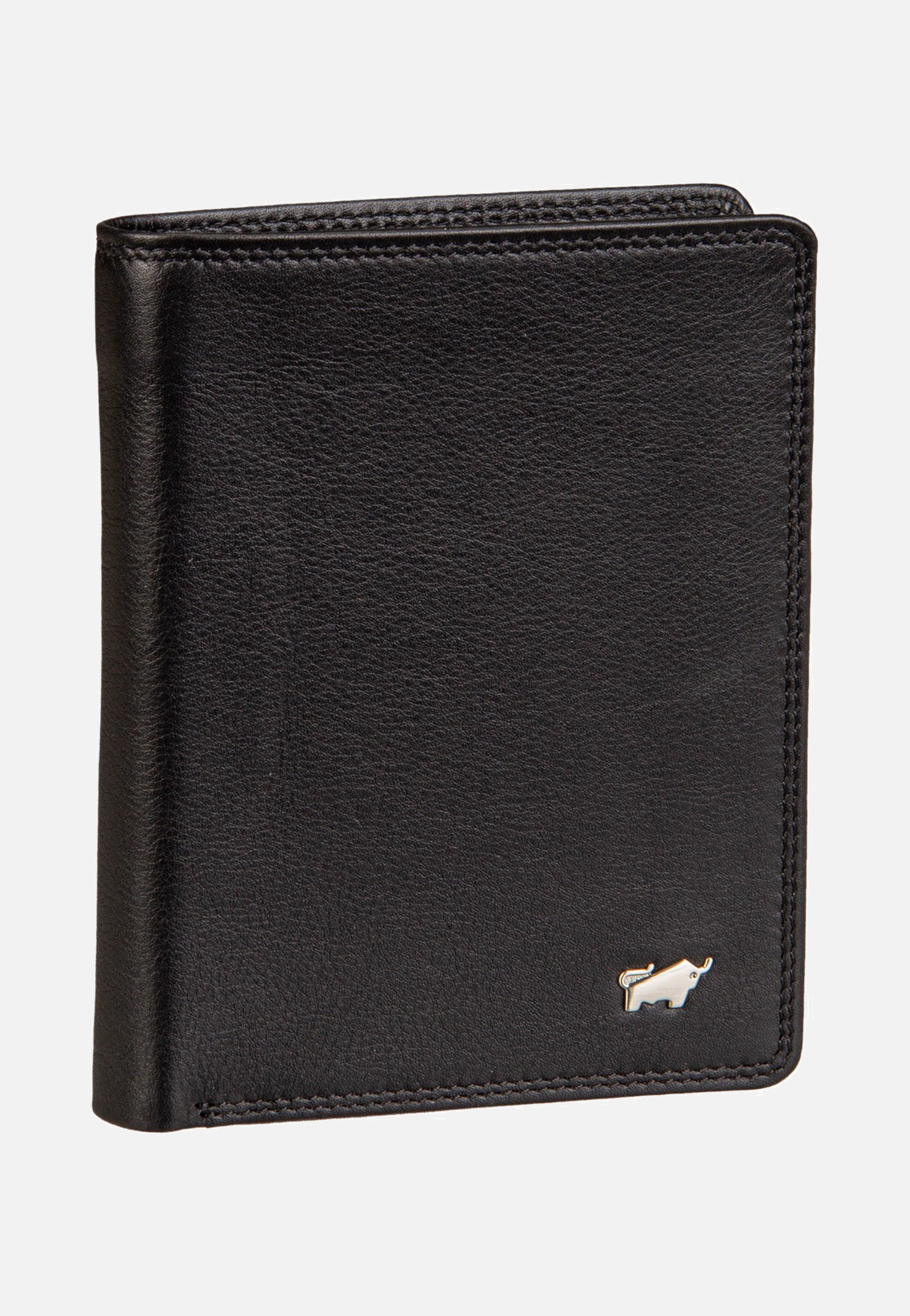 Braun Büffel Golf RFID Coin Wallet H 8Cs Black Portemonnaie
