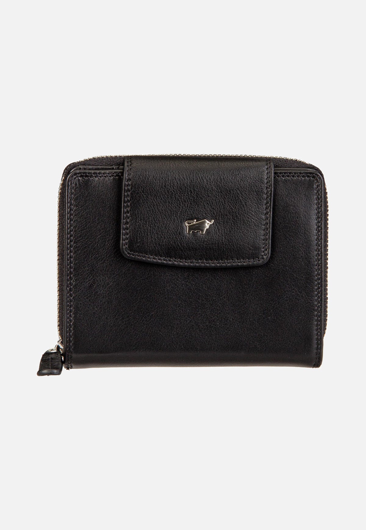 Braun Büffel Golf RFID Zip-Wallet M 12Cs Black Portemonnaie