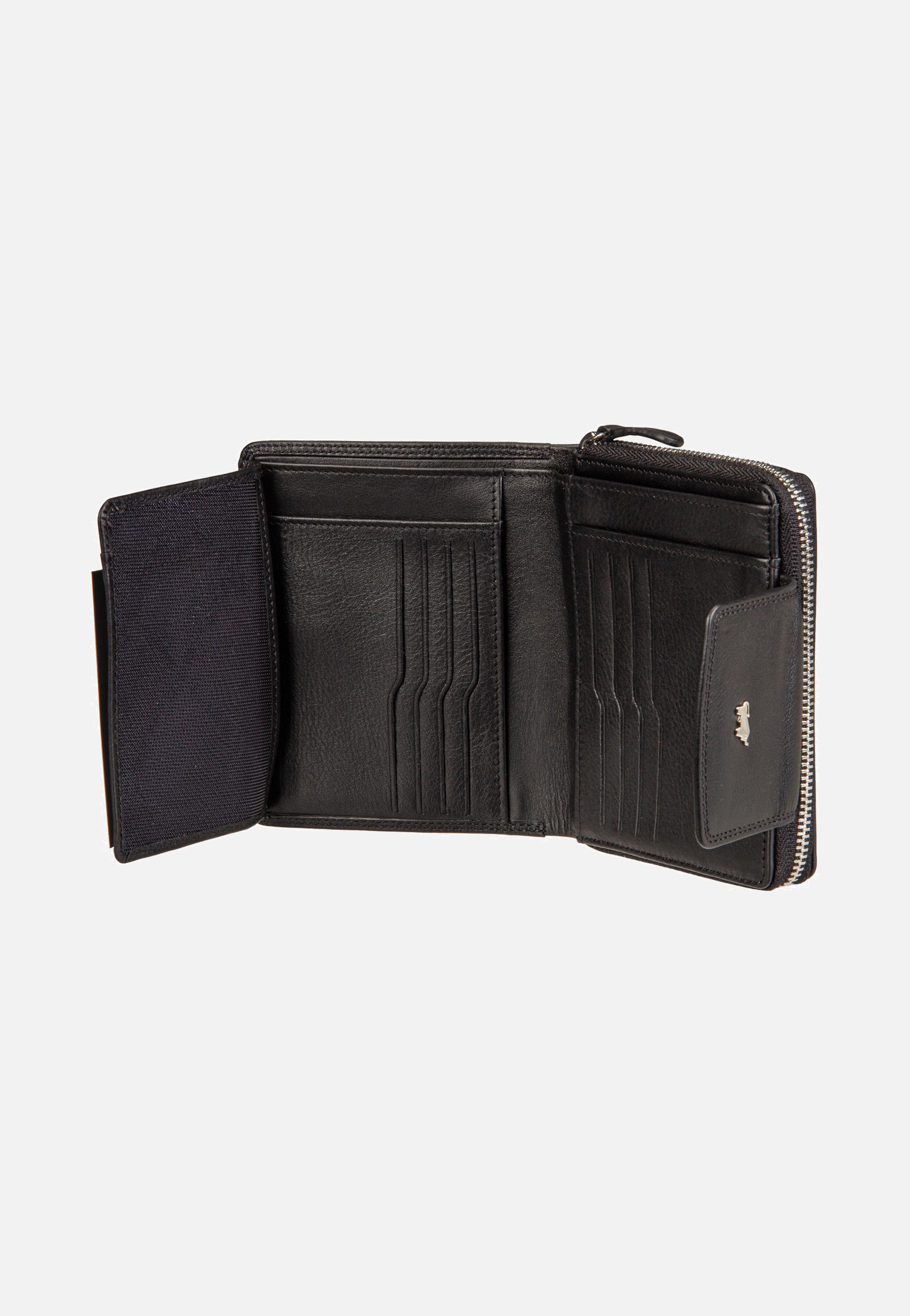Braun Büffel Golf RFID Zip-Wallet M 12Cs Black Portemonnaie