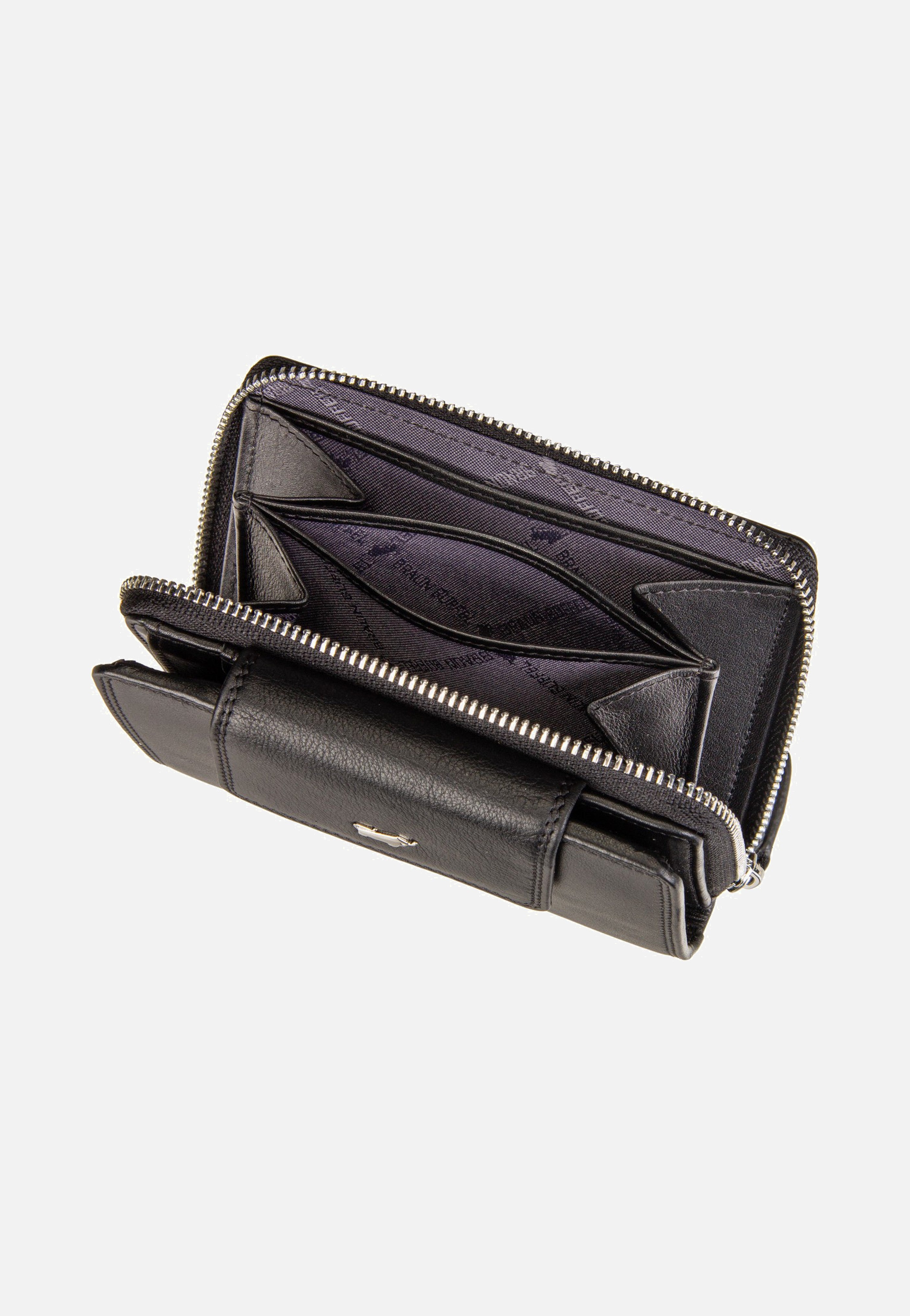 Braun Büffel Golf RFID Zip-Wallet M 12Cs Black Portemonnaie