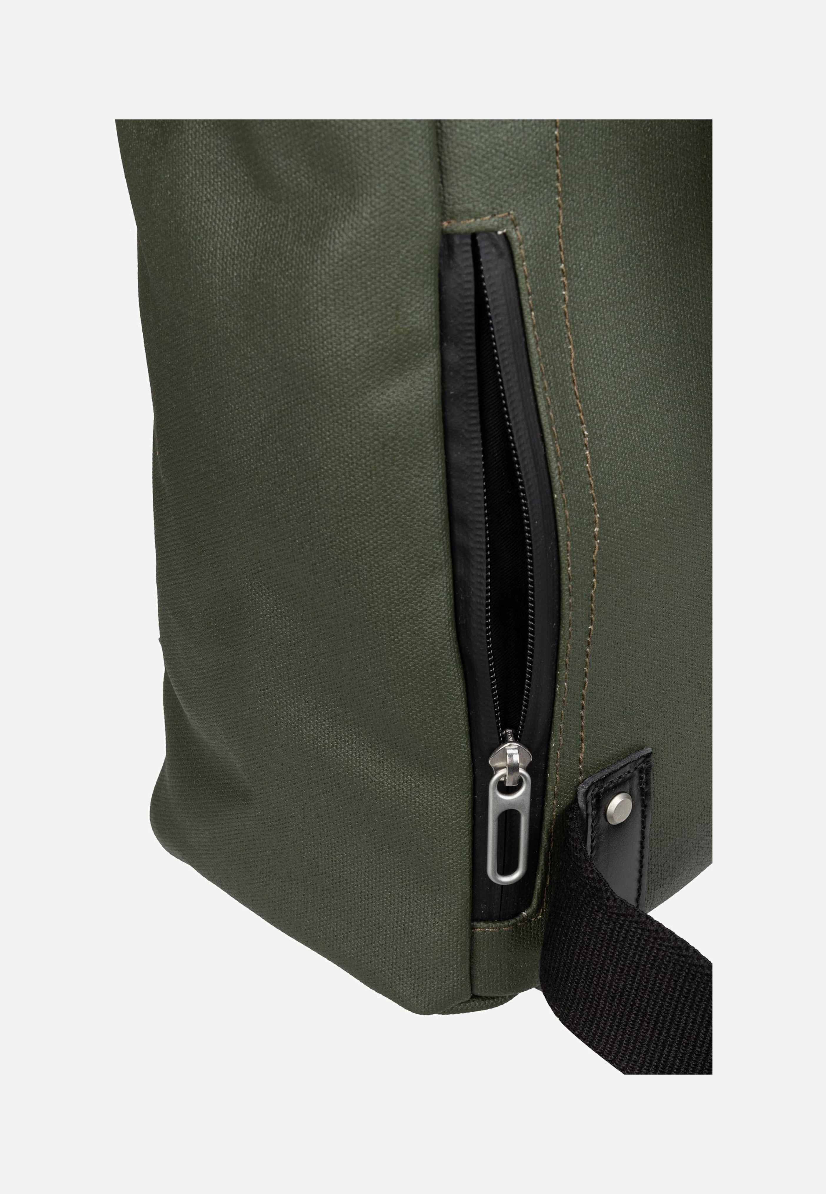 Brooks England Pickwick Cotton Canvas 26 L Forest Rolltop Rucksack
