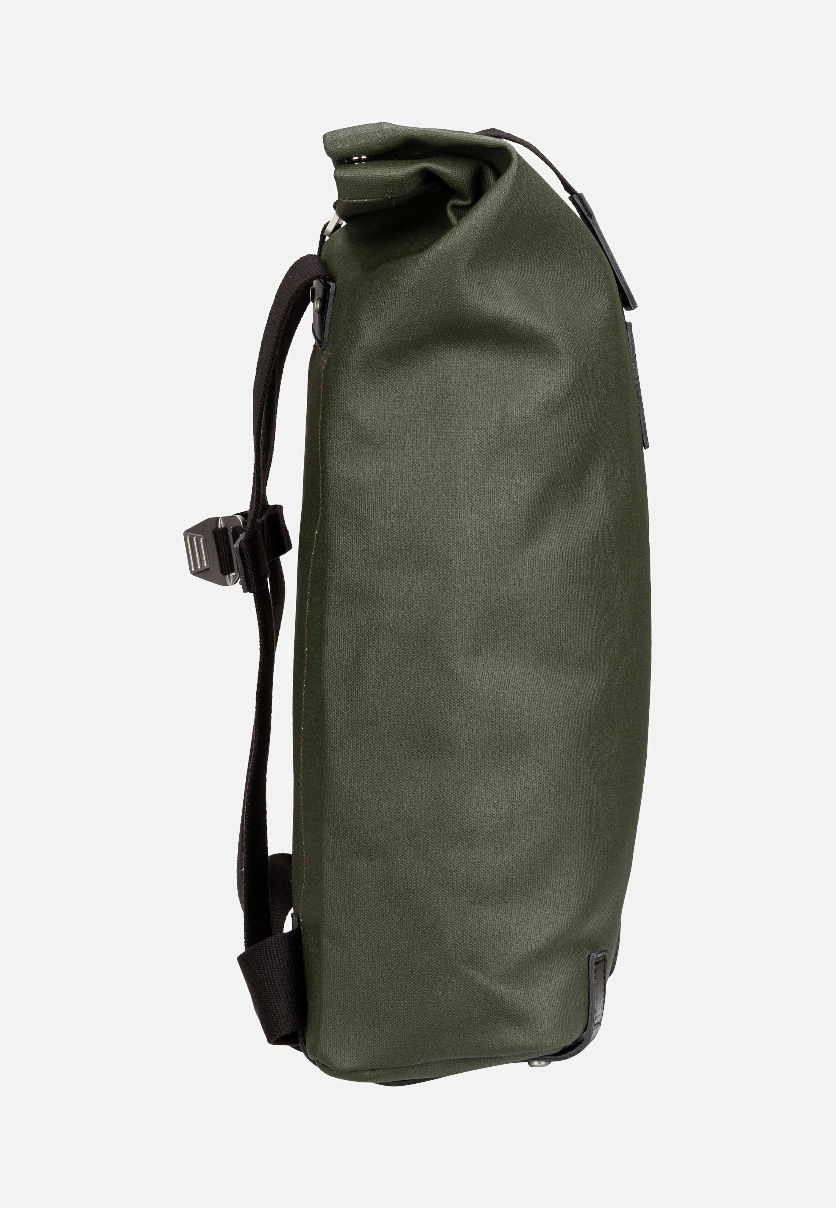 Brooks England Pickwick Cotton Canvas 26 L Forest Rolltop Rucksack