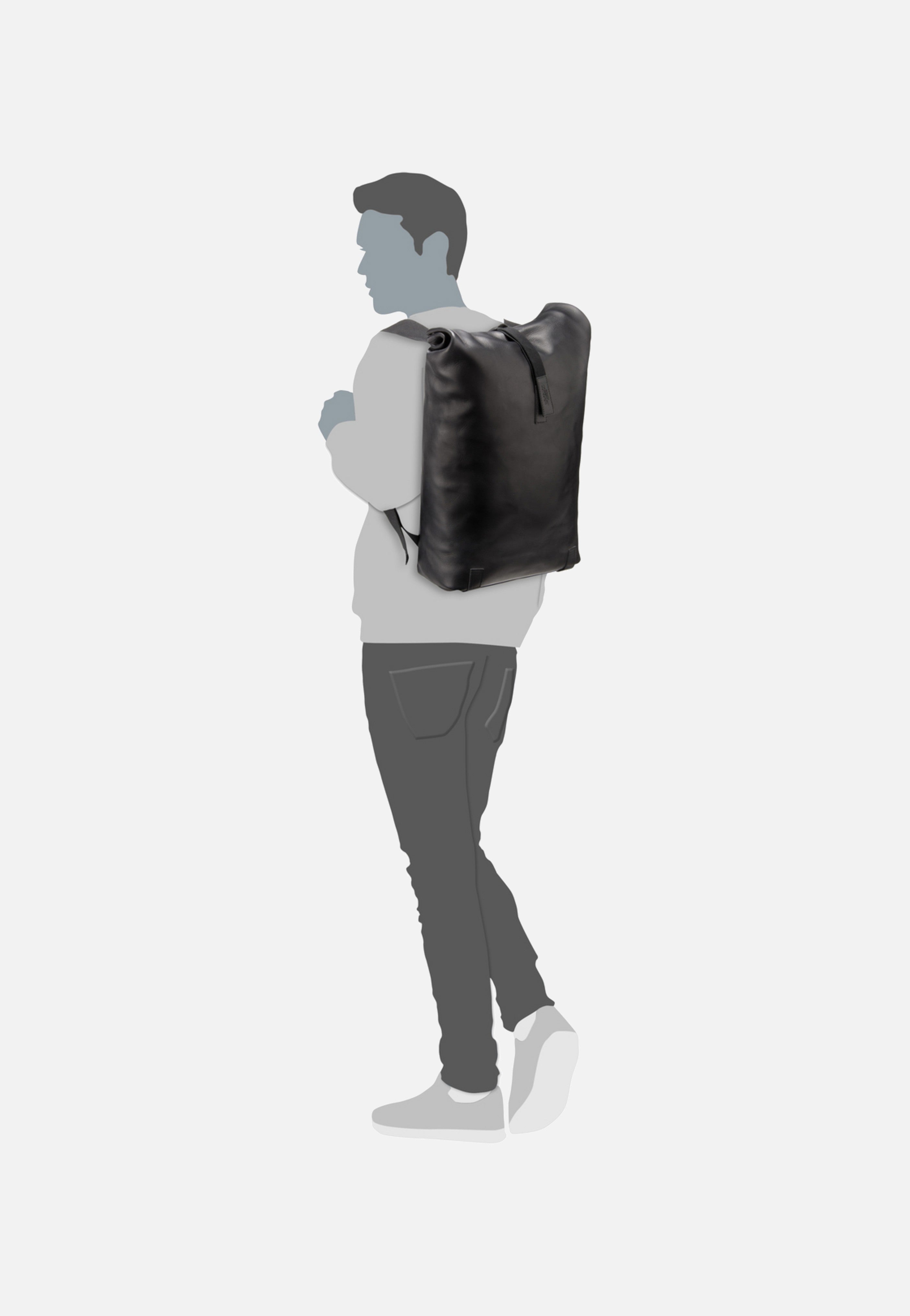Brooks England Pickwick Leather 26 L Black Rucksack