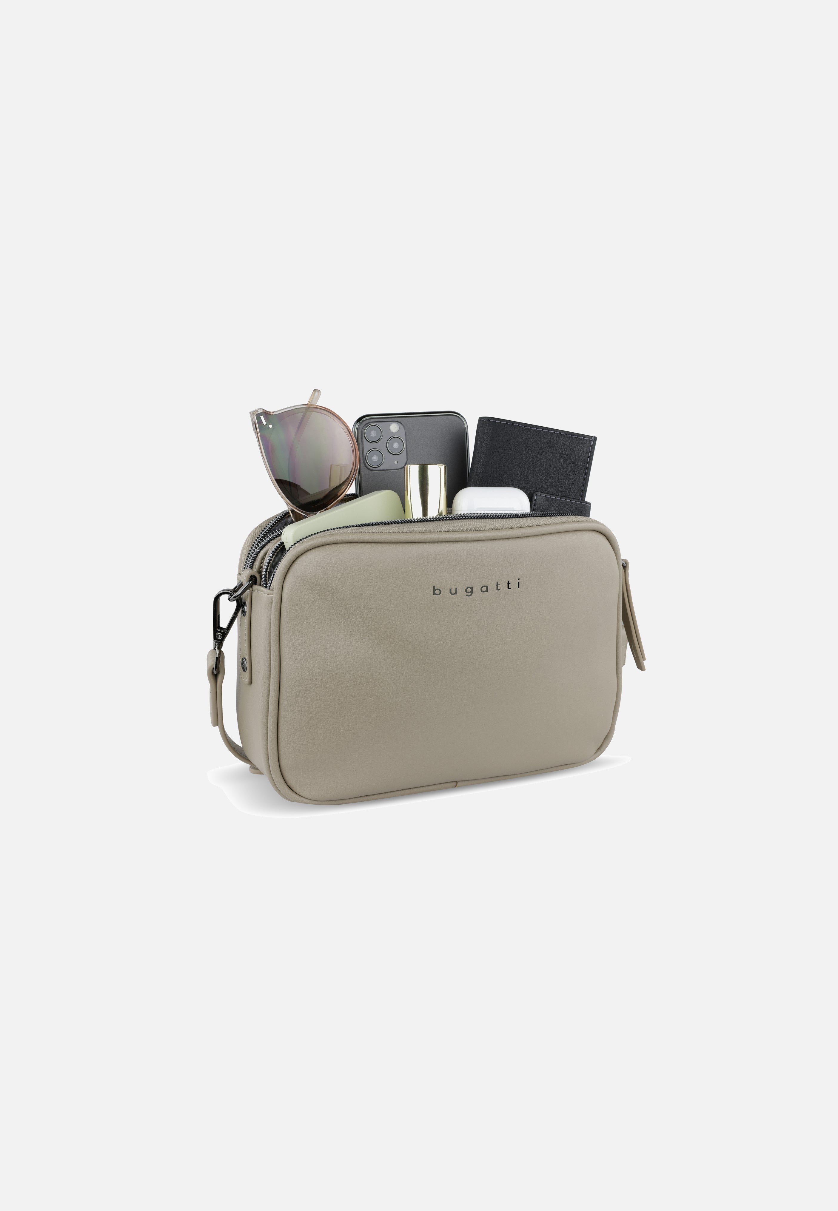 Bugatti Almata Crossbody Bag Beige Umhängetasche