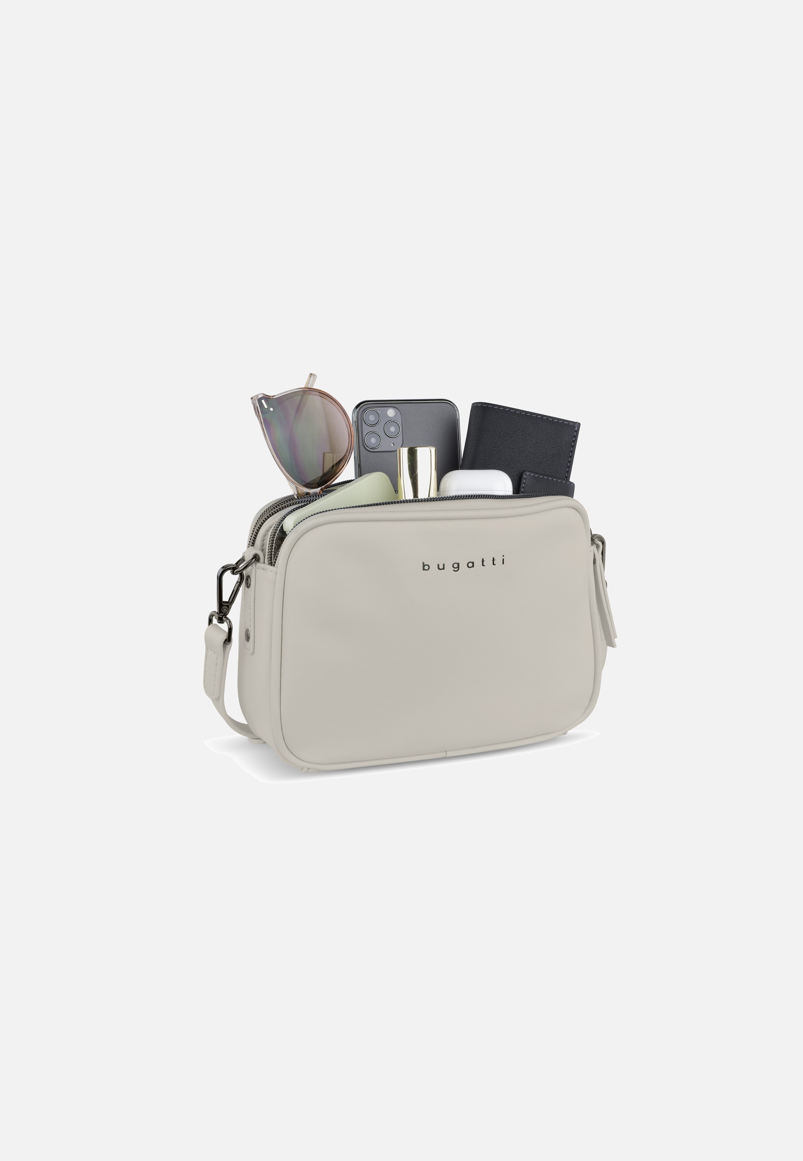 Bugatti Almata Crossbody Bag Beige Umhängetasche