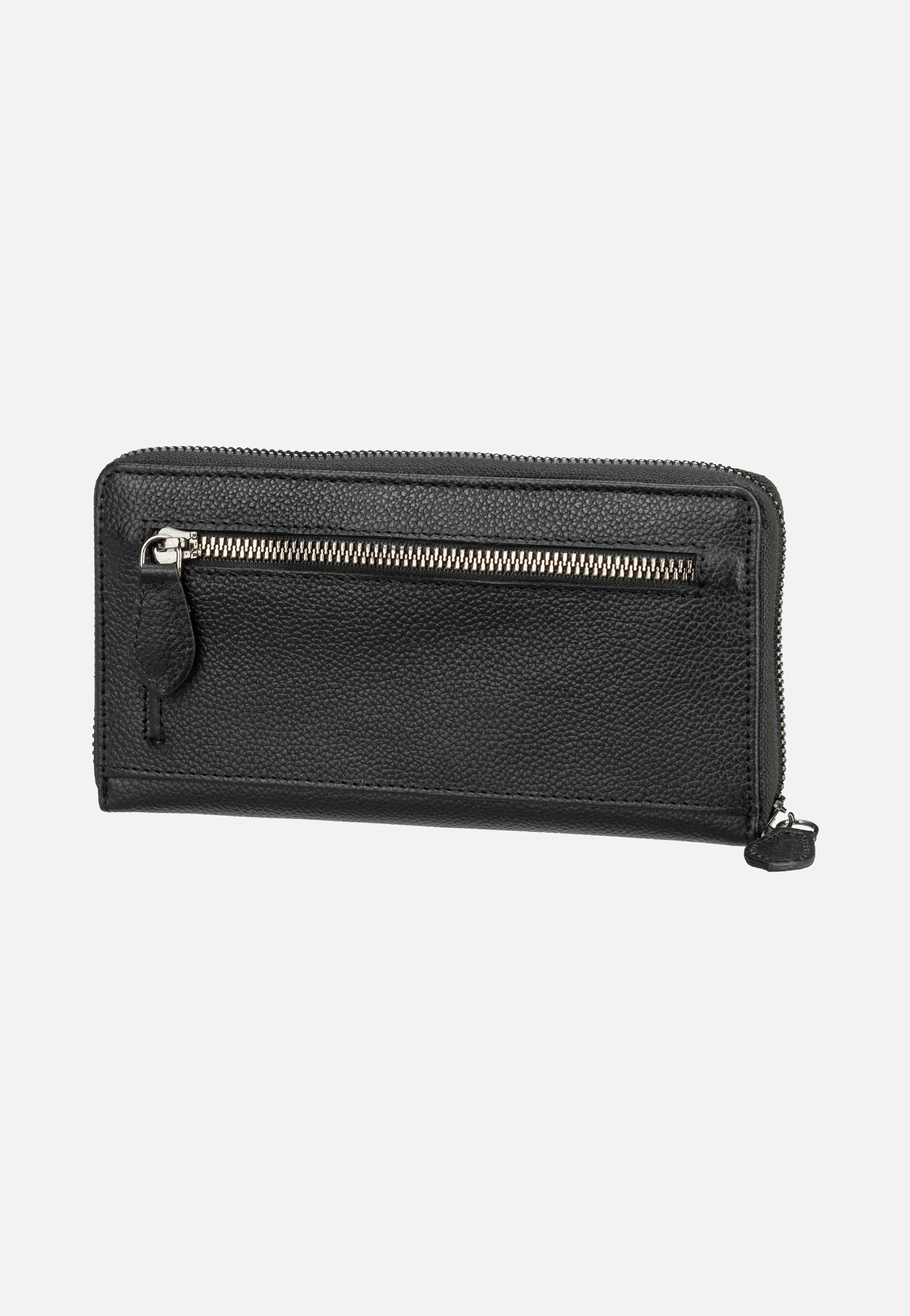 Bugatti Bella Ladies Zip Longpurse Schwarz Portemonnaie