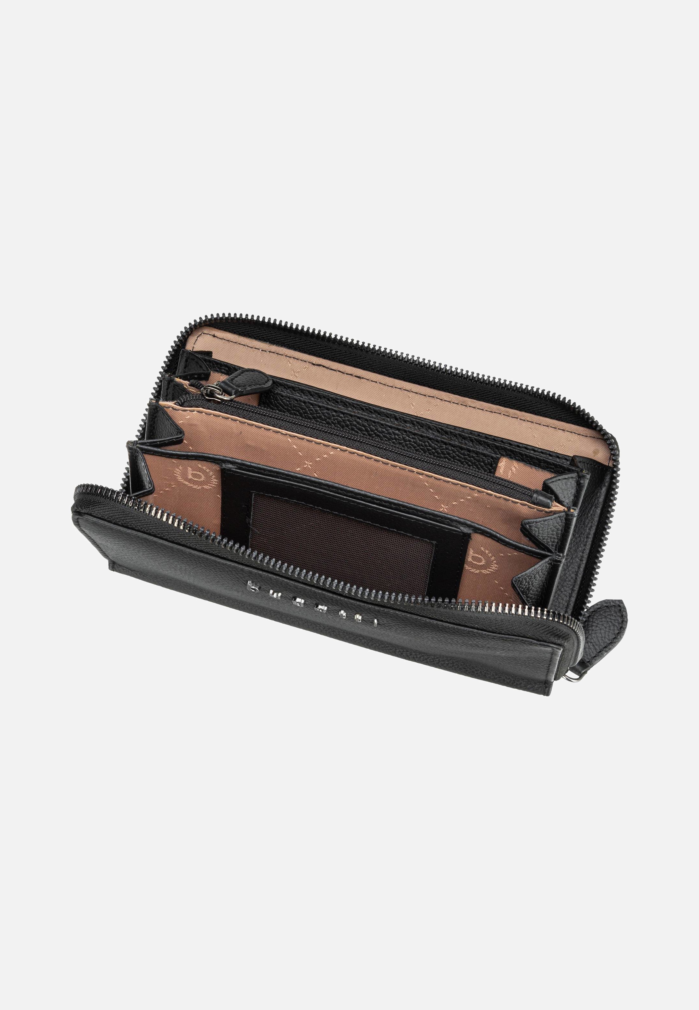 Bugatti Bella Ladies Zip Longpurse Schwarz Portemonnaie