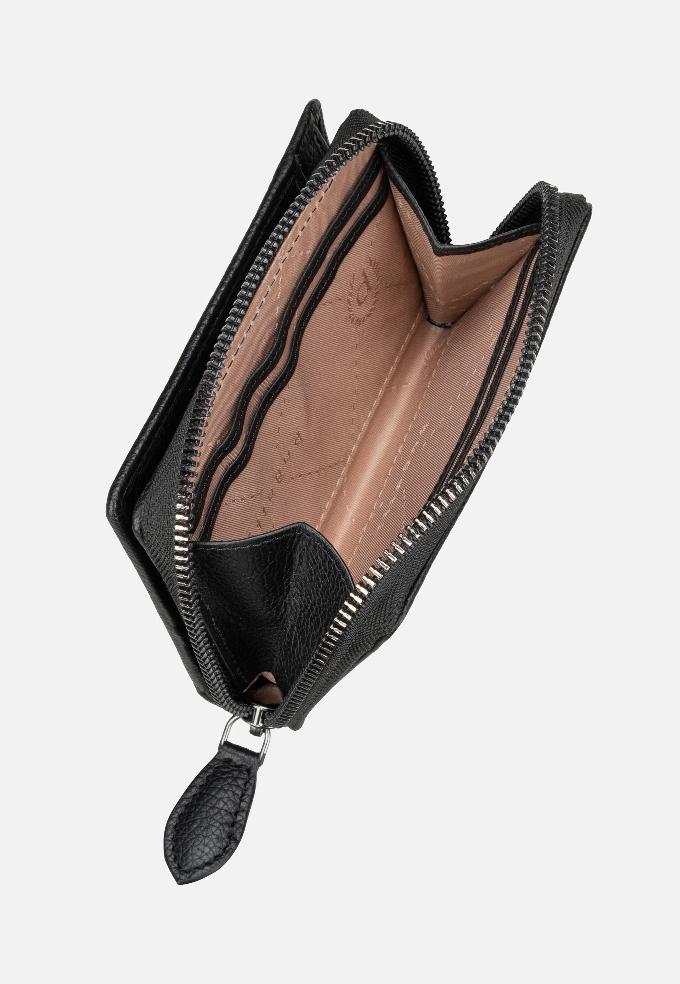Bugatti Bella Ladies Zip Schwarz Portemonnaie