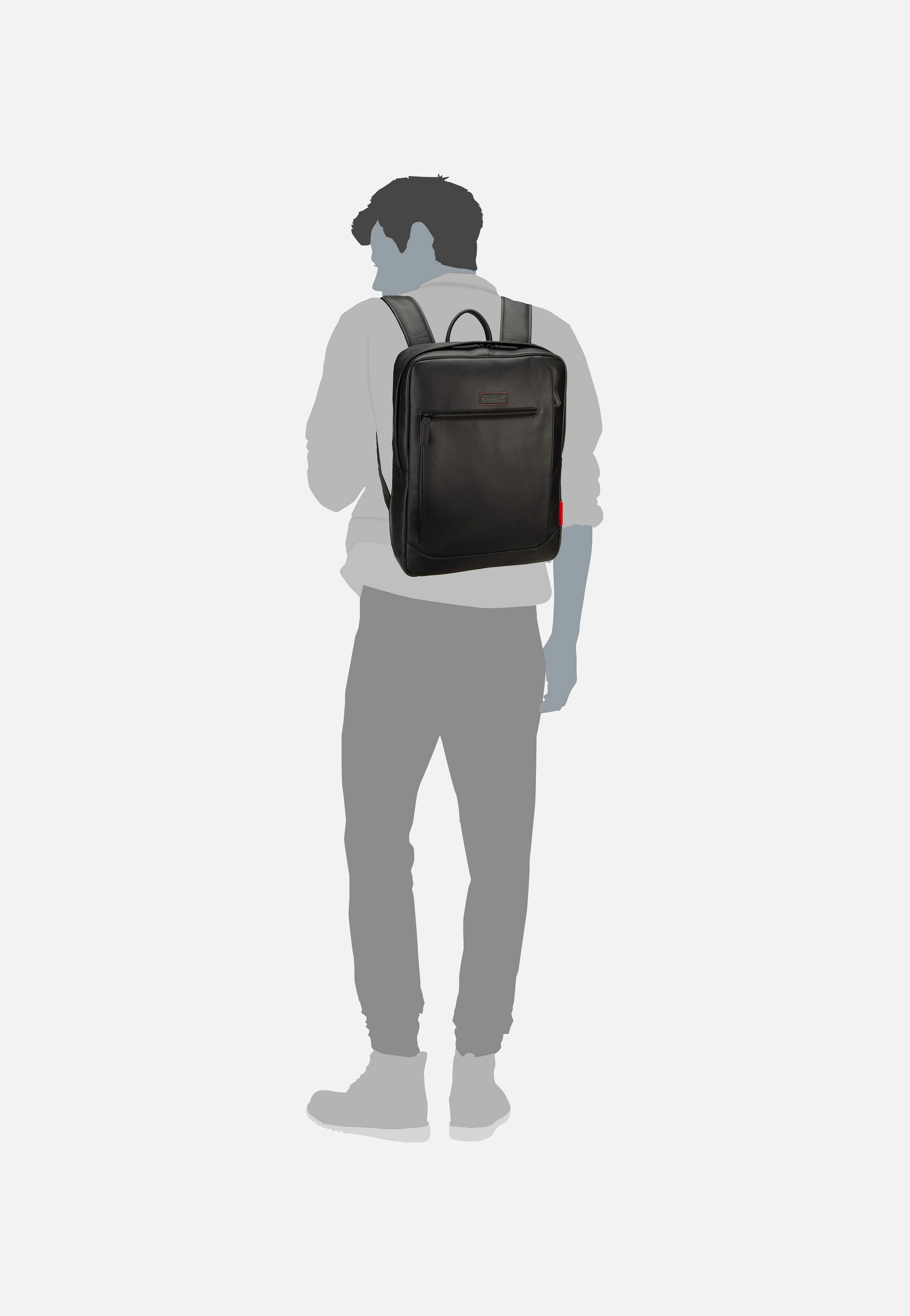 Bugatti Clark Schwarz Rucksack