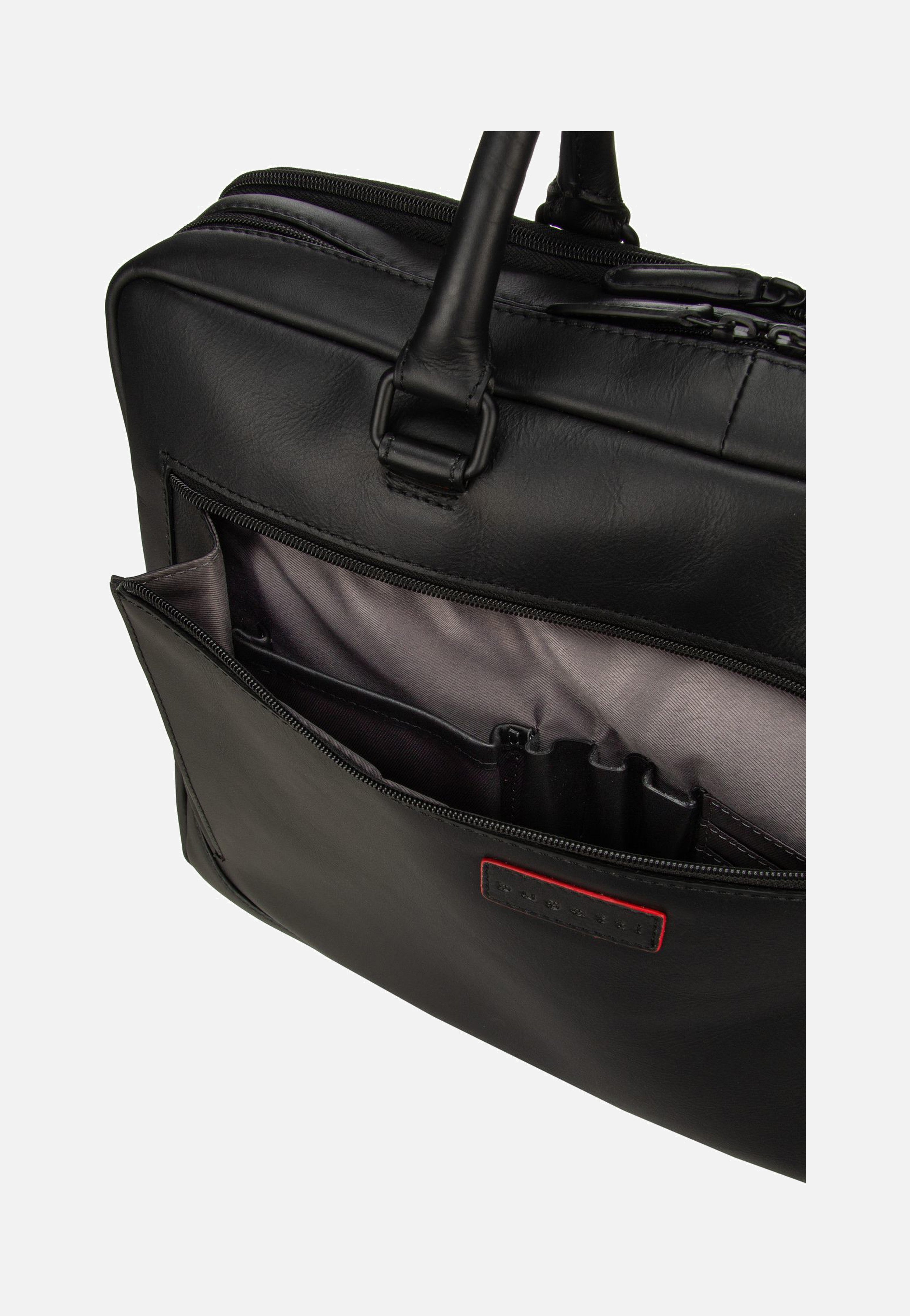 Bugatti Clark Schwarz Aktentasche
