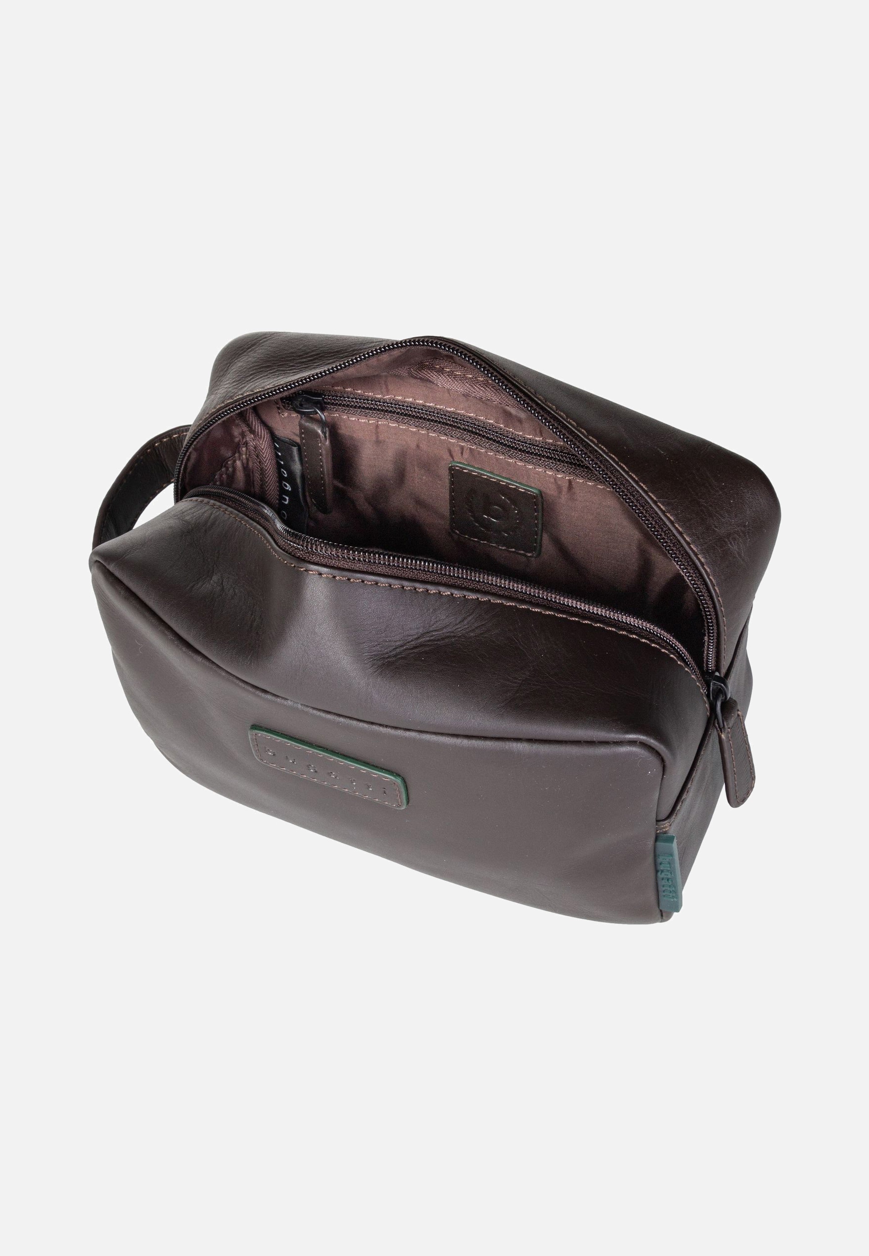 Bugatti Clark Washbag Braun Kulturbeutel