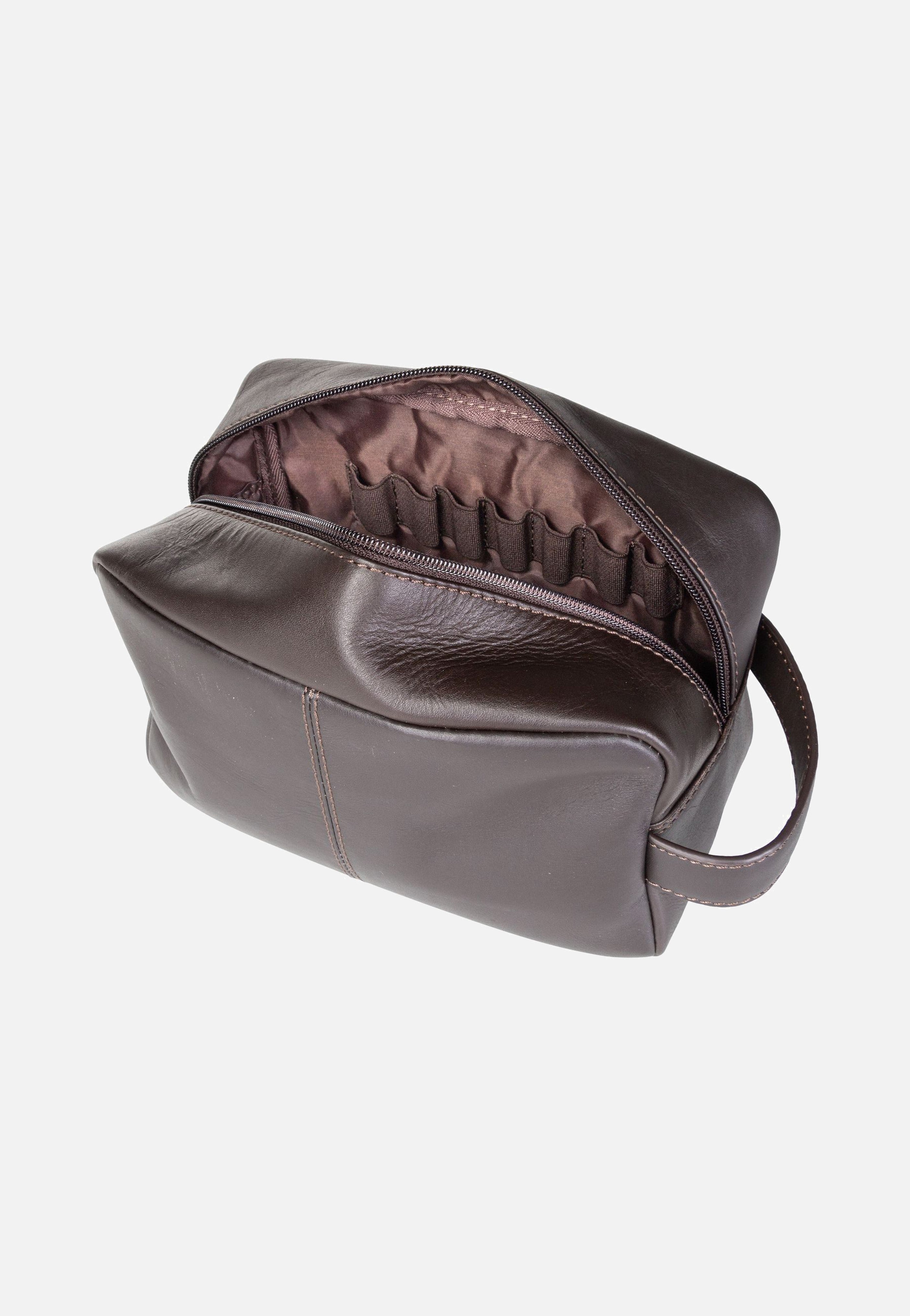 Bugatti Clark Washbag Braun Kulturbeutel