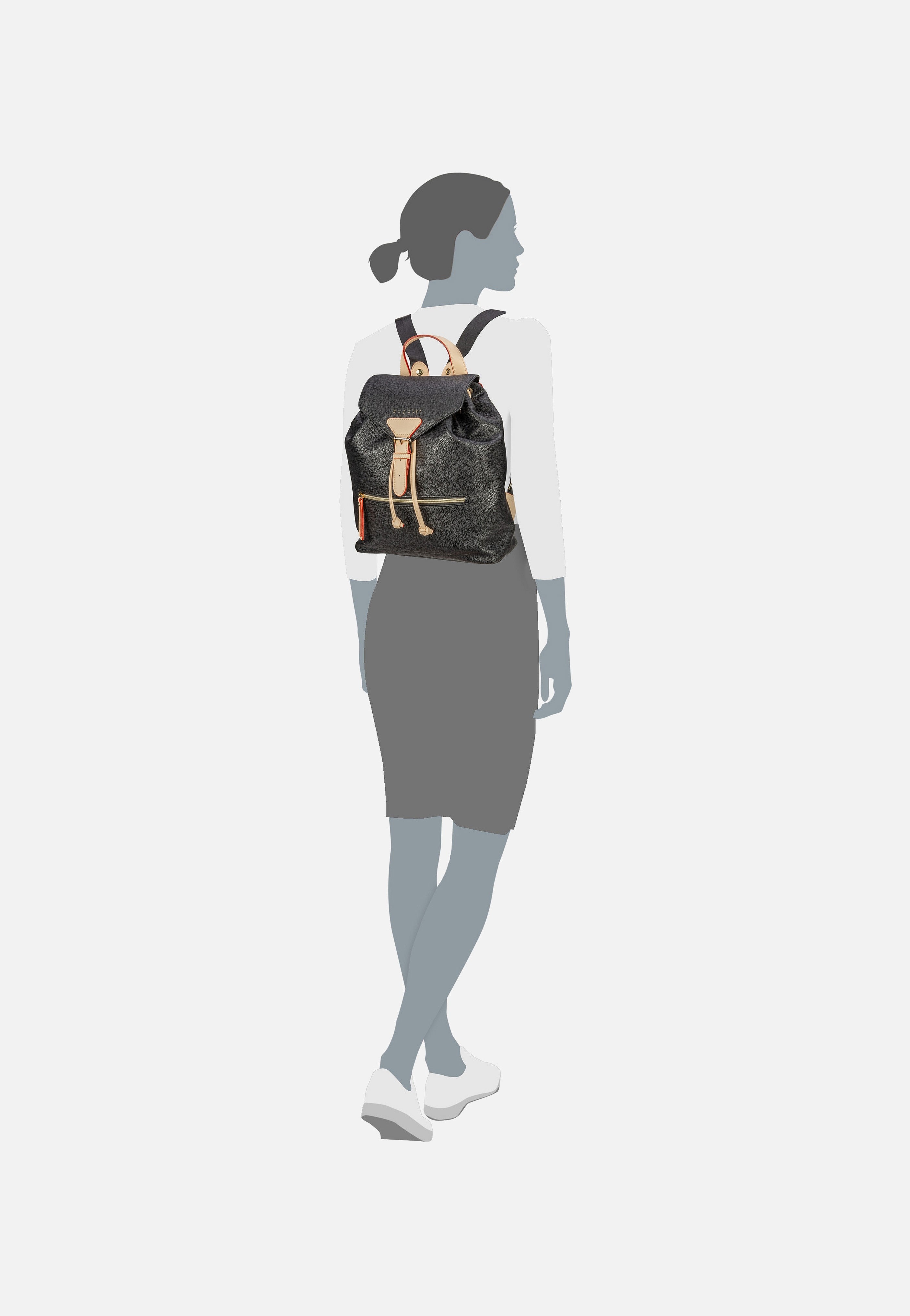 Bugatti Ella Ladies Schwarz Rucksack