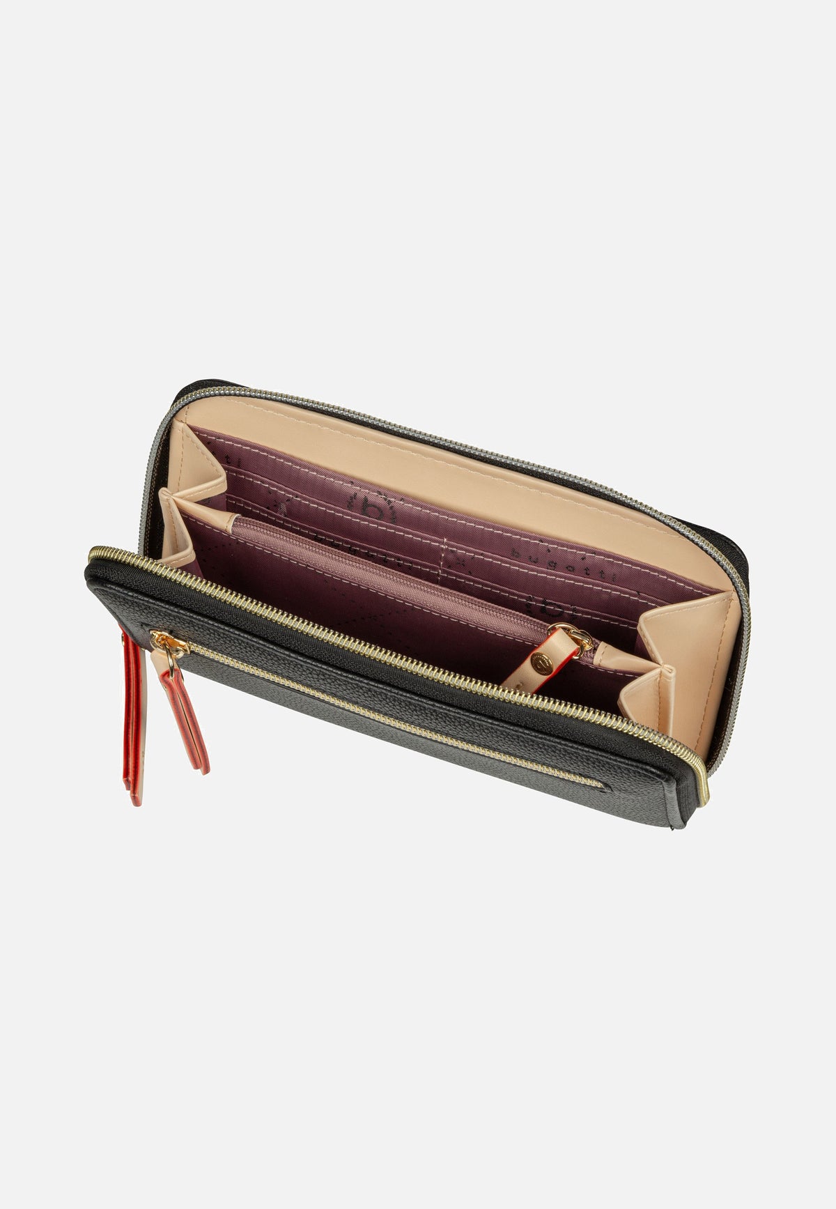 Bugatti Ella Ladies Purse Schwarz Portemonnaie