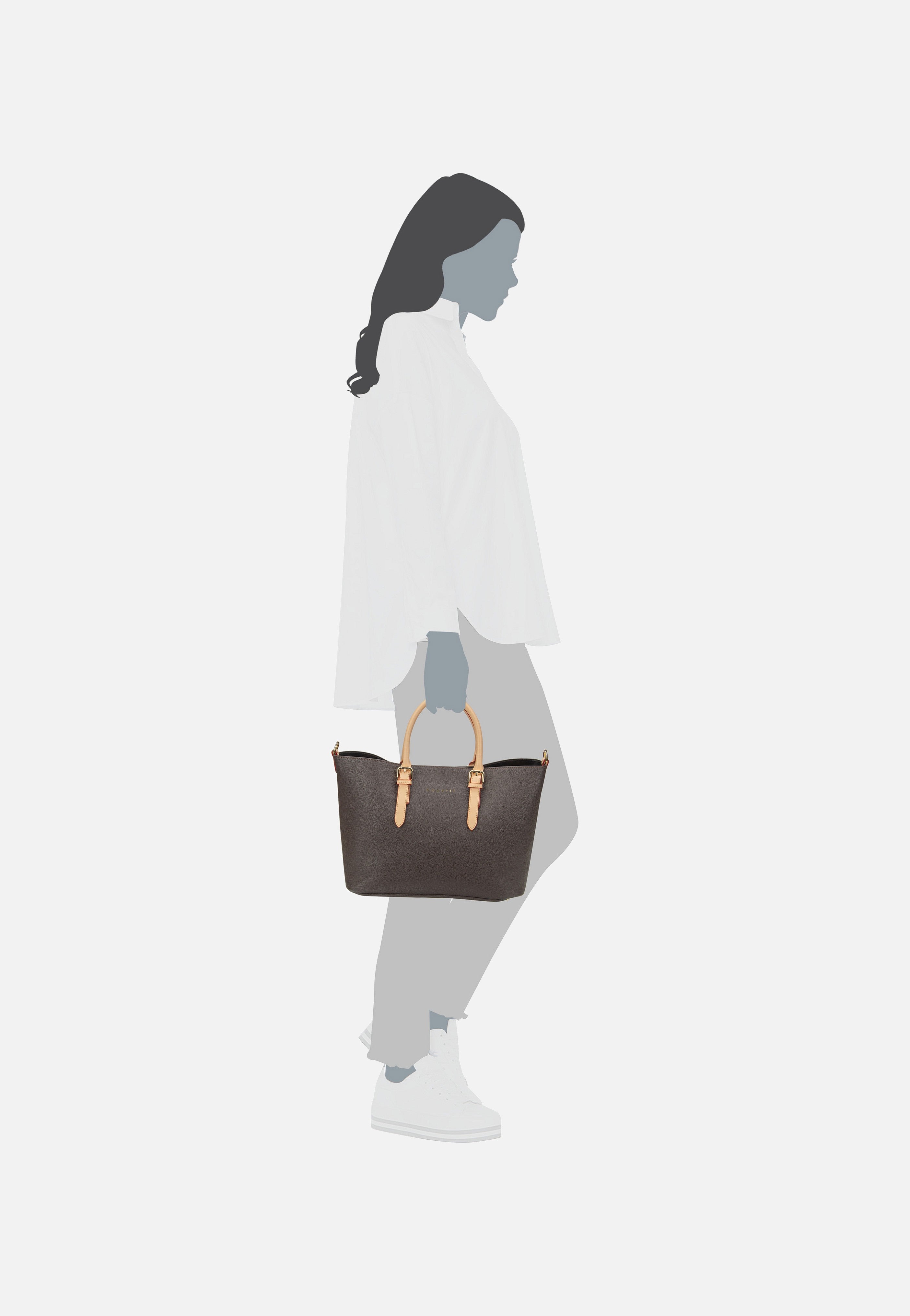 Bugatti Ella M Dunkelbraun Tote Bag