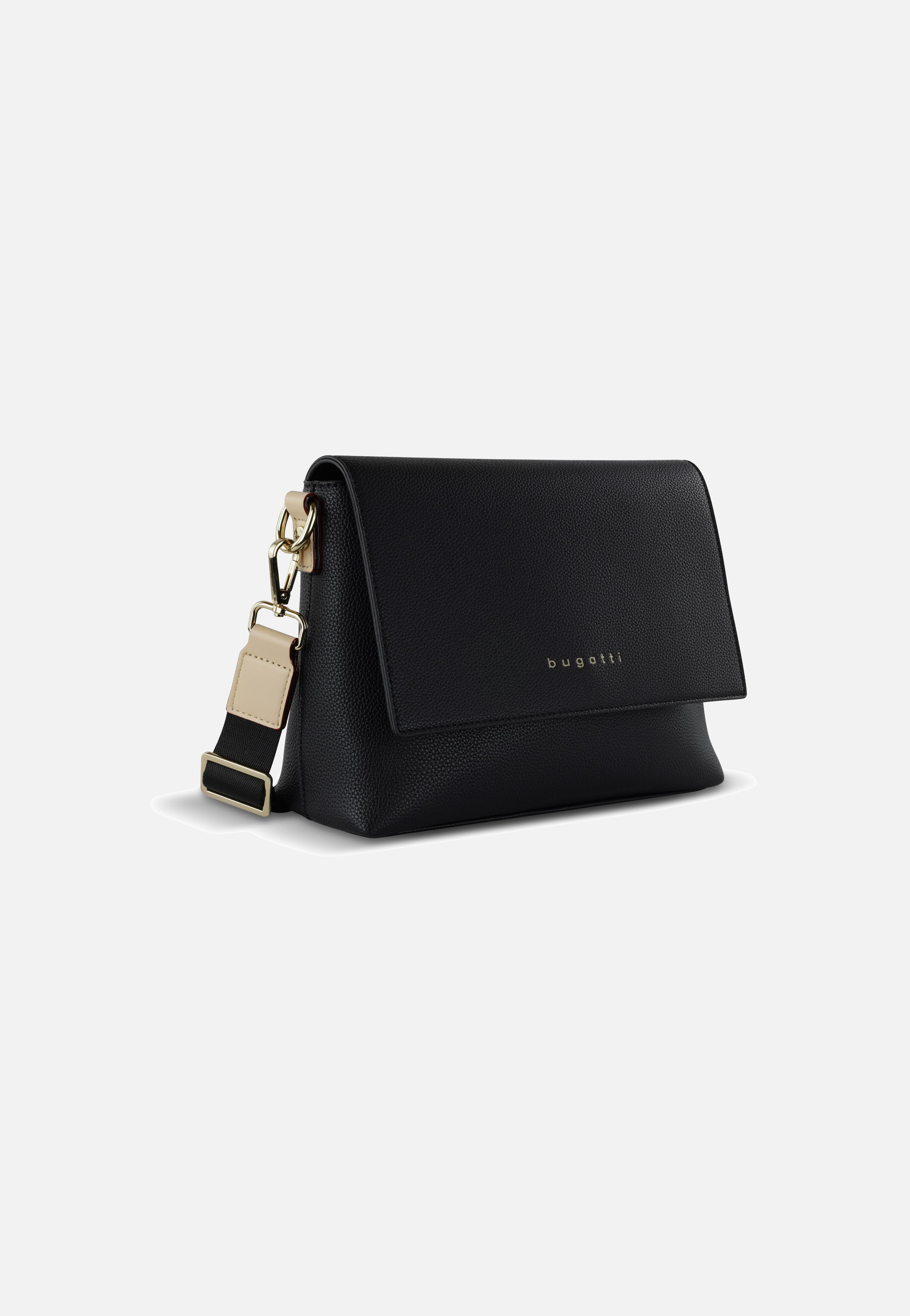 Bugatti Ella Shoulder Bag Schwarz Umhängetasche