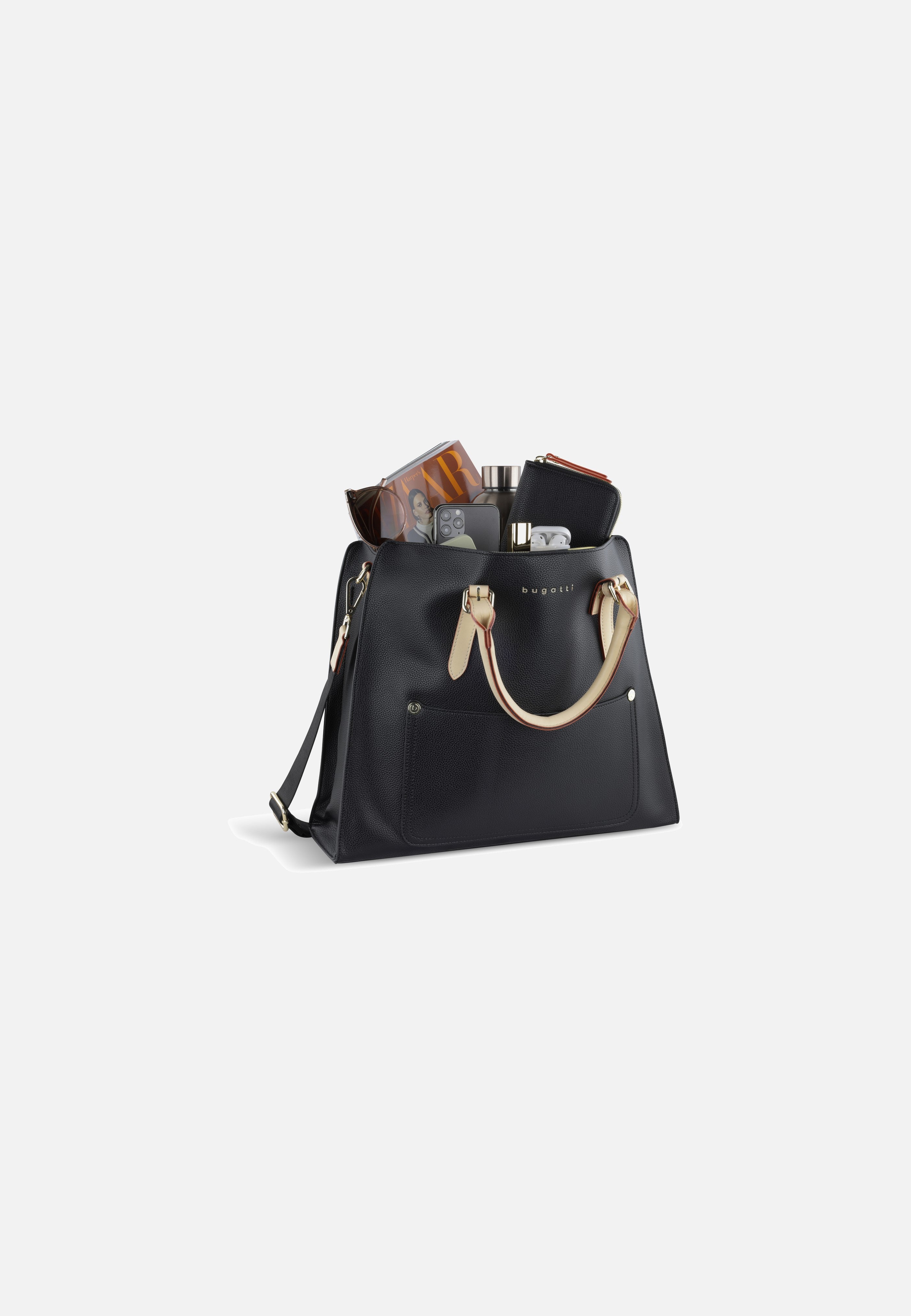 Bugatti Ella Top Handle L Schwarz Tote Bag