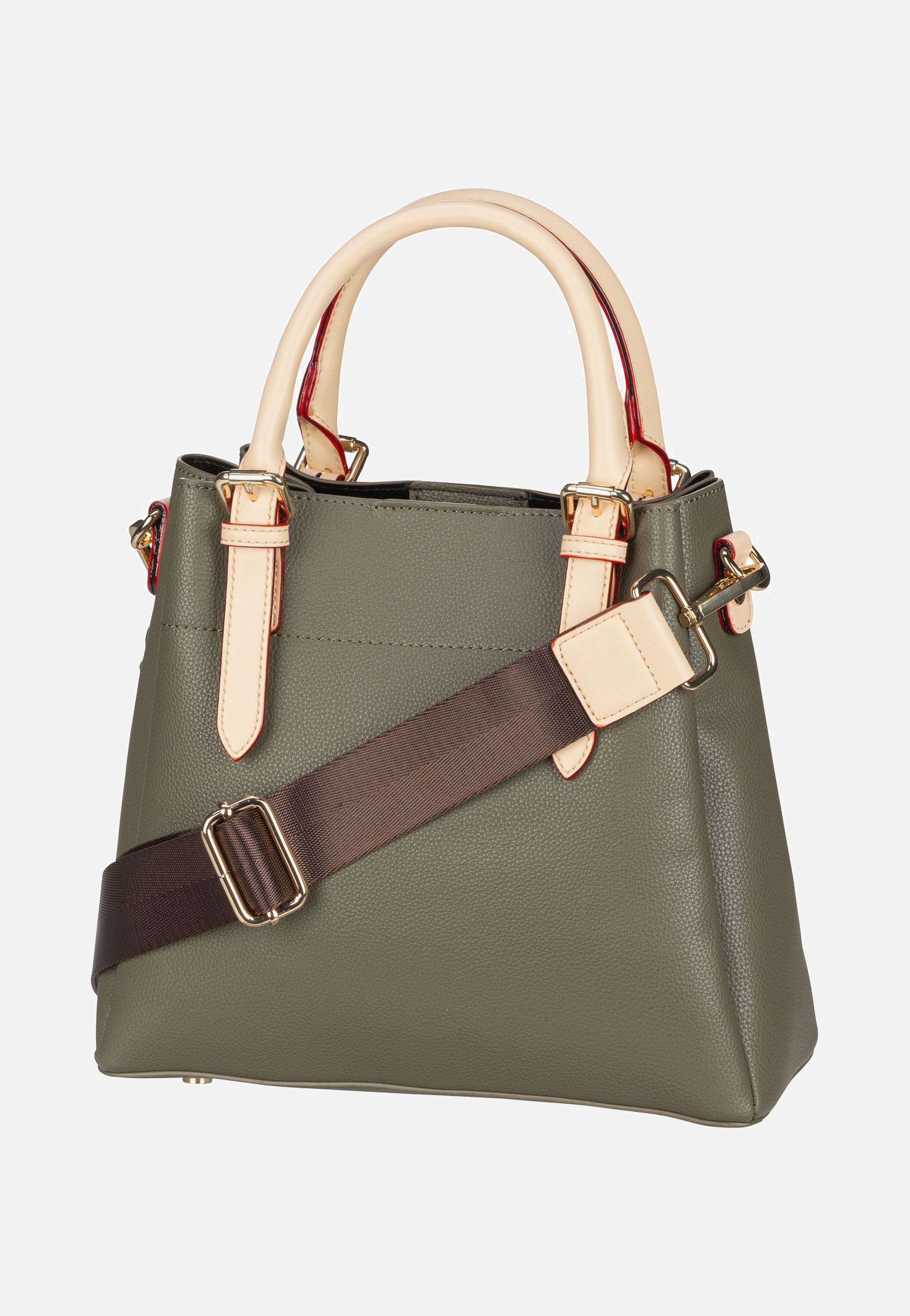 Bugatti Ella Top Handle M Olive Handle Bag