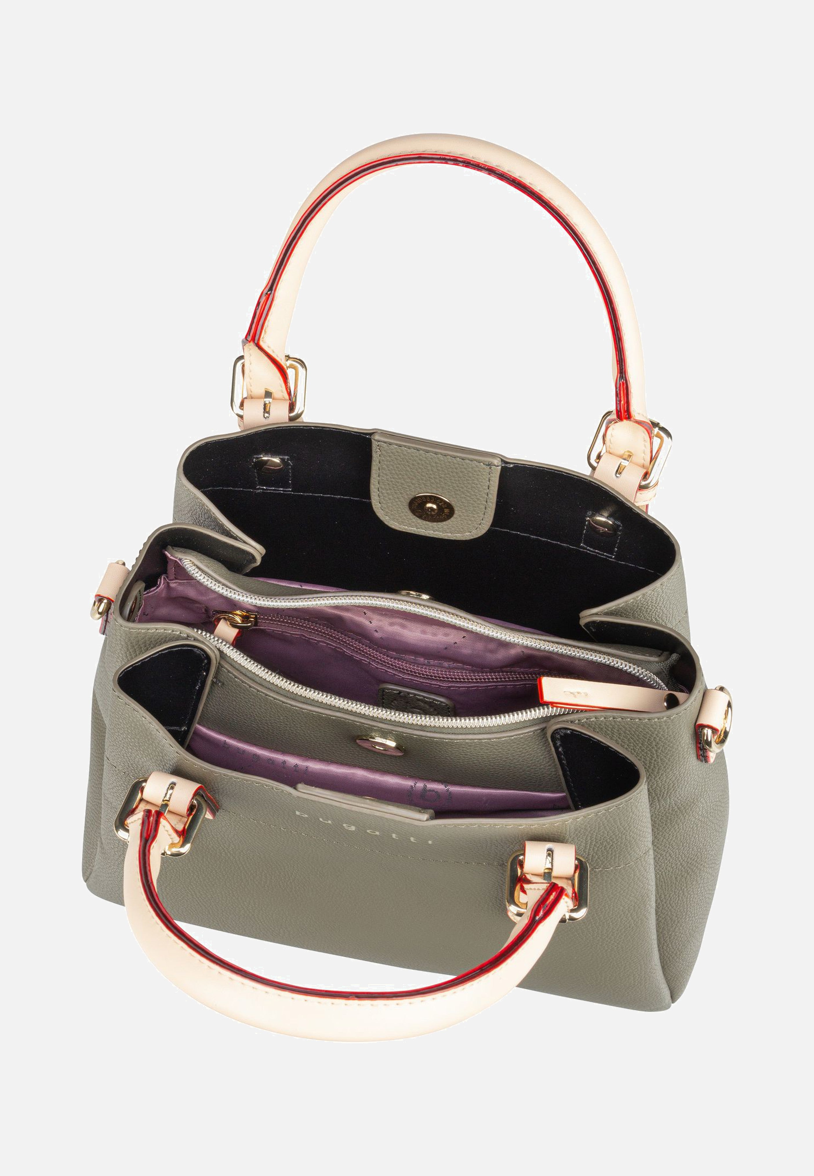 Bugatti Ella Top Handle M Olive Handle Bag