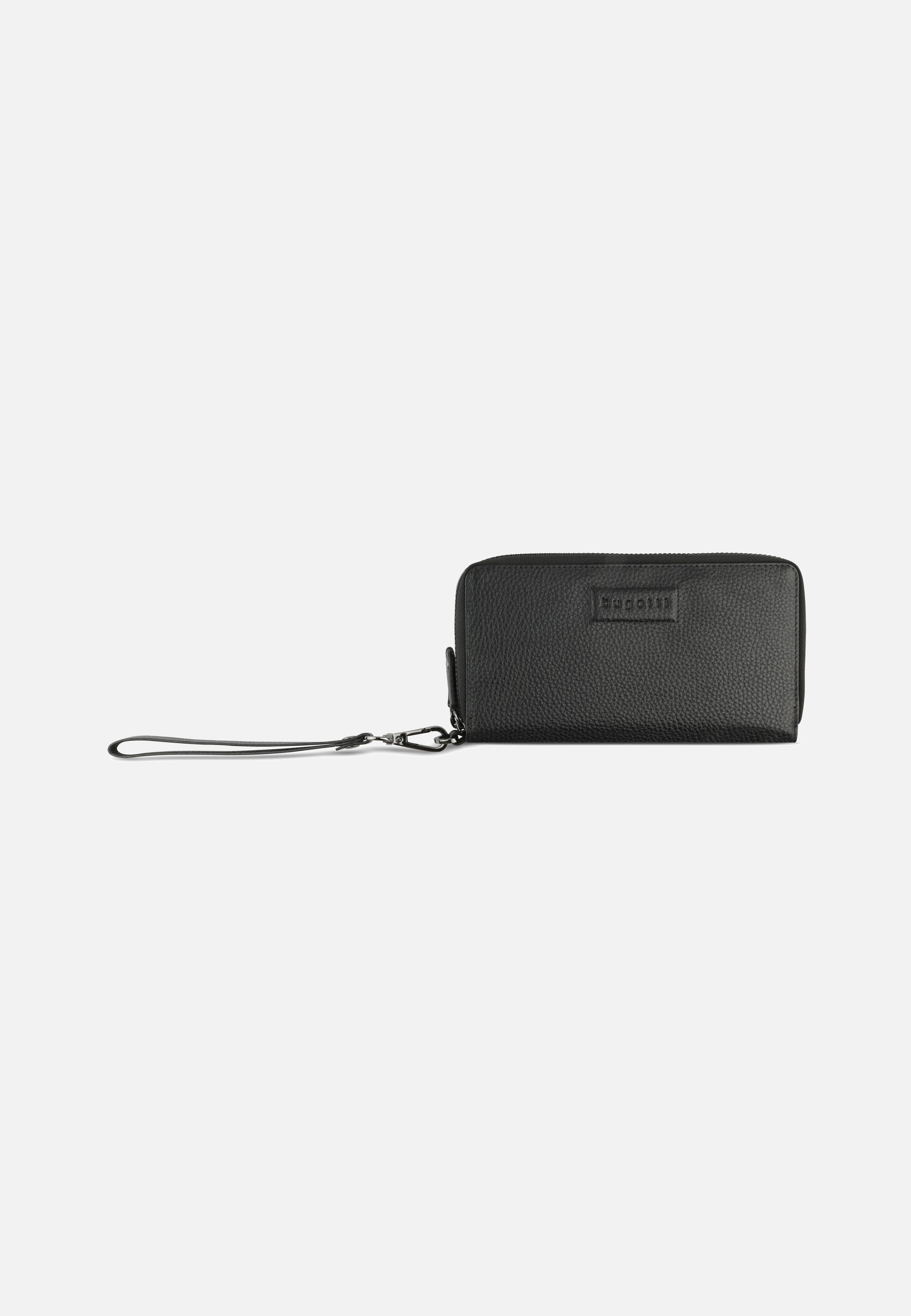Bugatti Elsa Ladies Double Zip Schwarz Portemonnaie