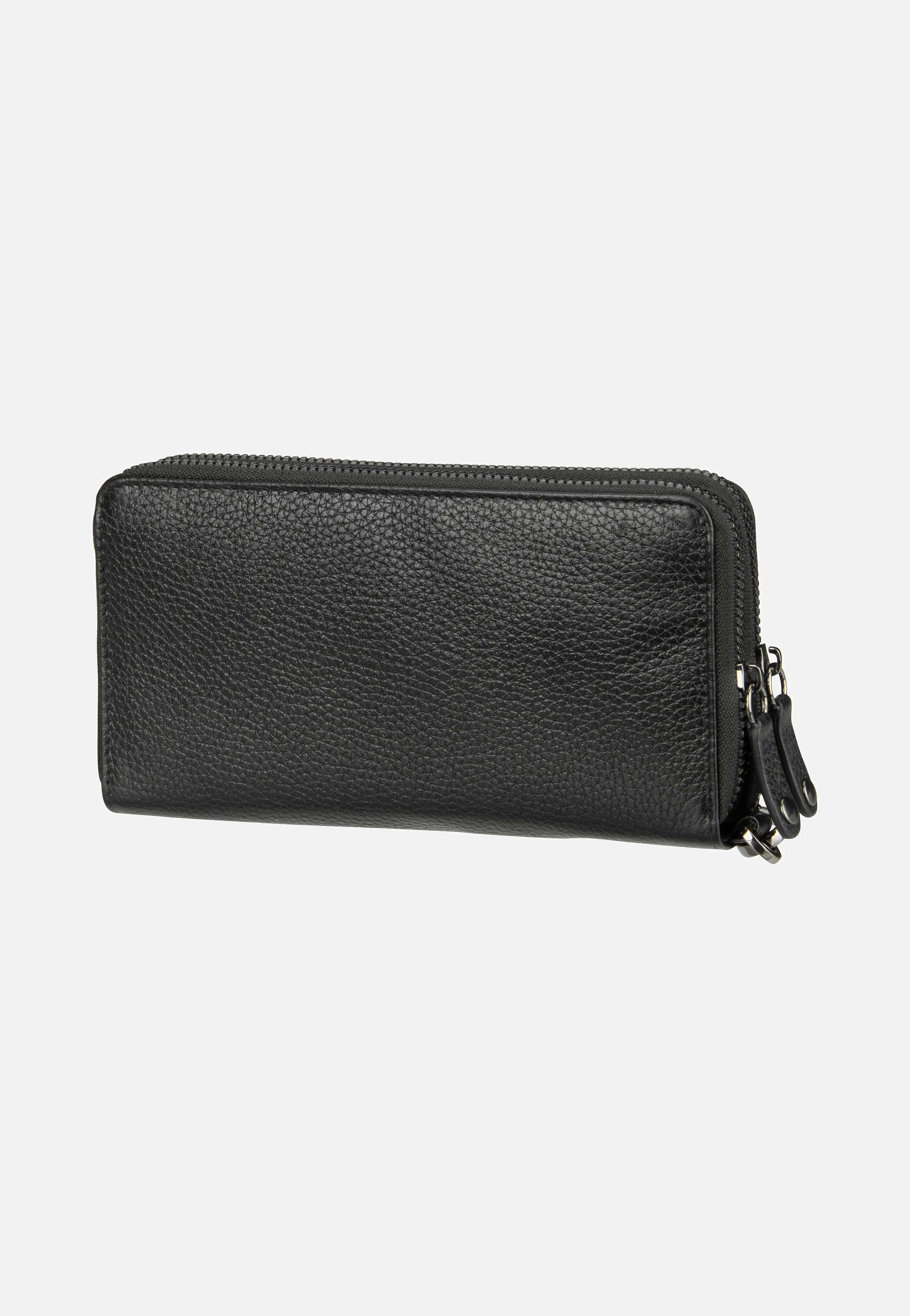 Bugatti Elsa Ladies Double Zip Schwarz Portemonnaie