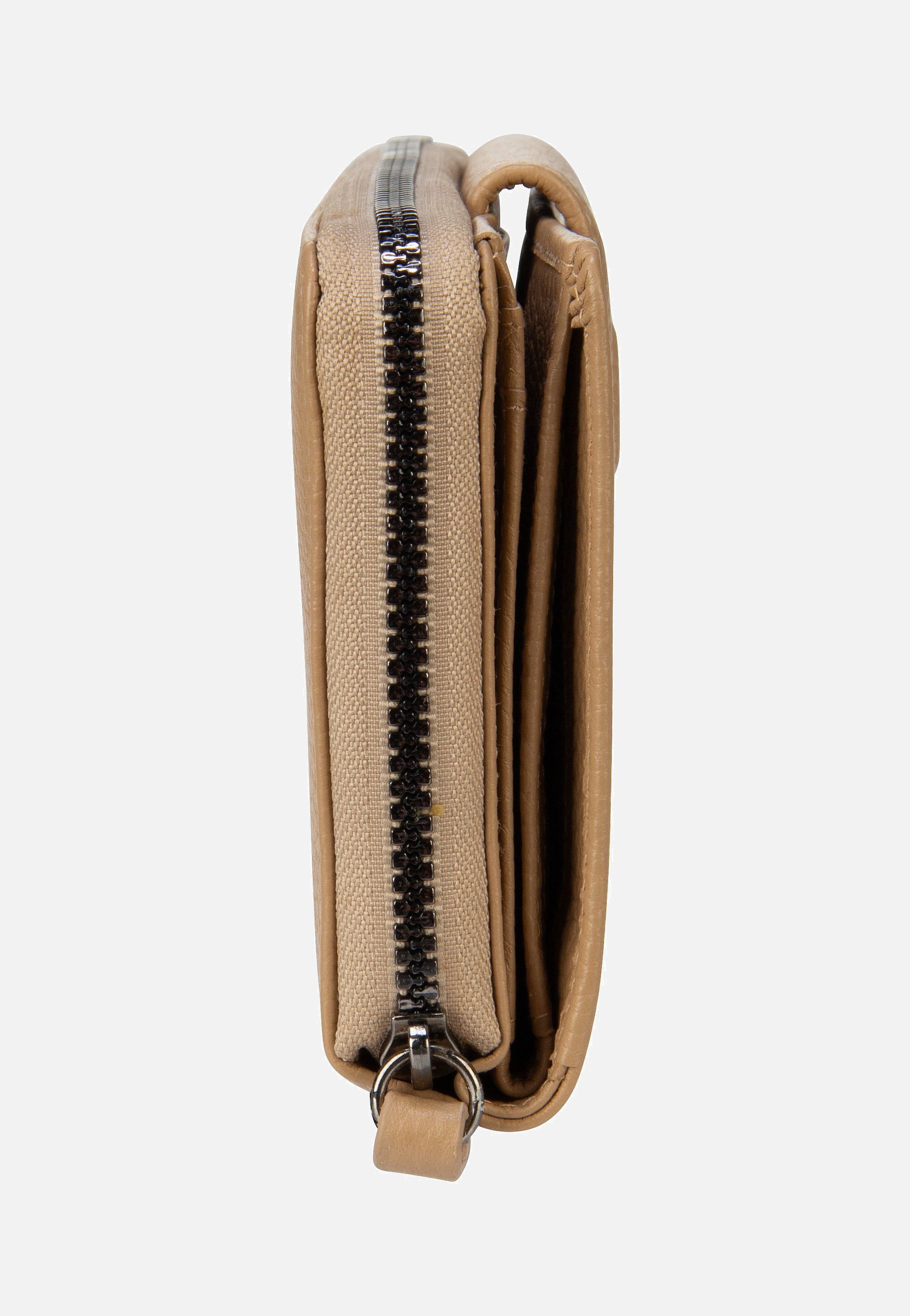 Bugatti Elsa Ladies Zip Large Sand Portemonnaie