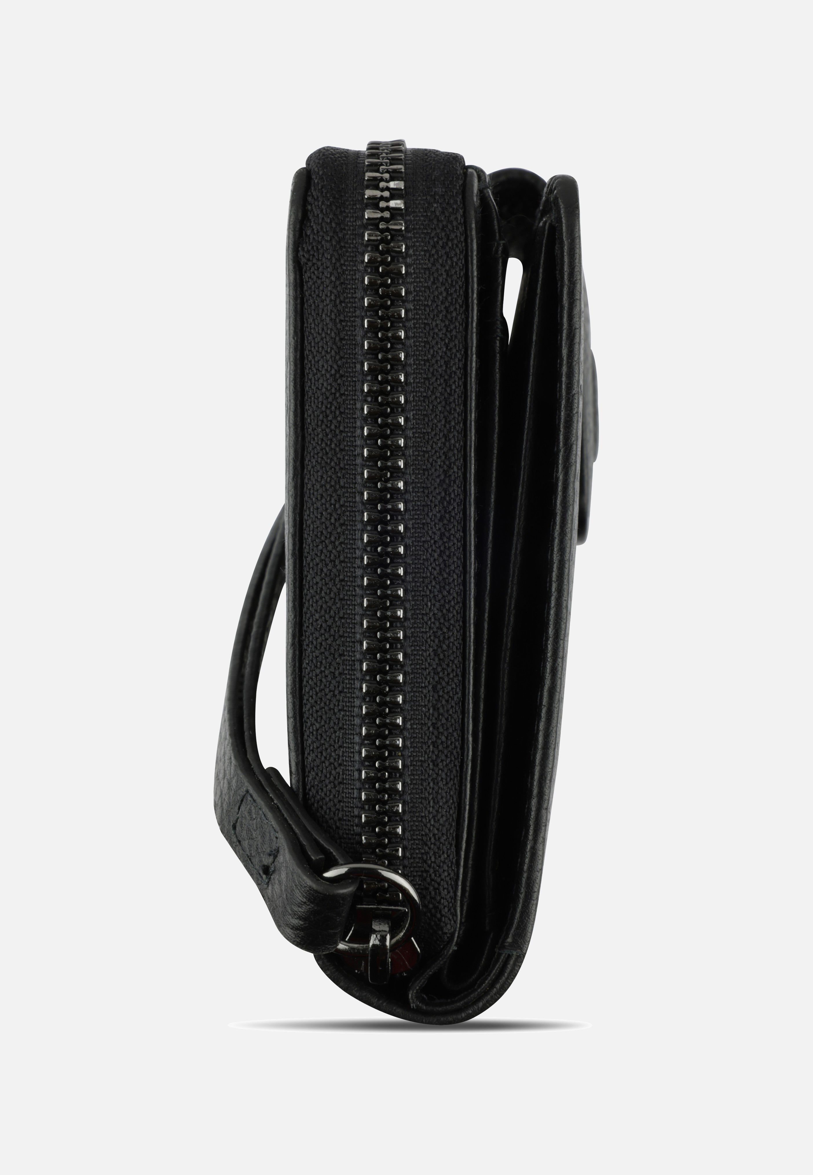 Bugatti Elsa Ladies Zip Large Schwarz Portemonnaie
