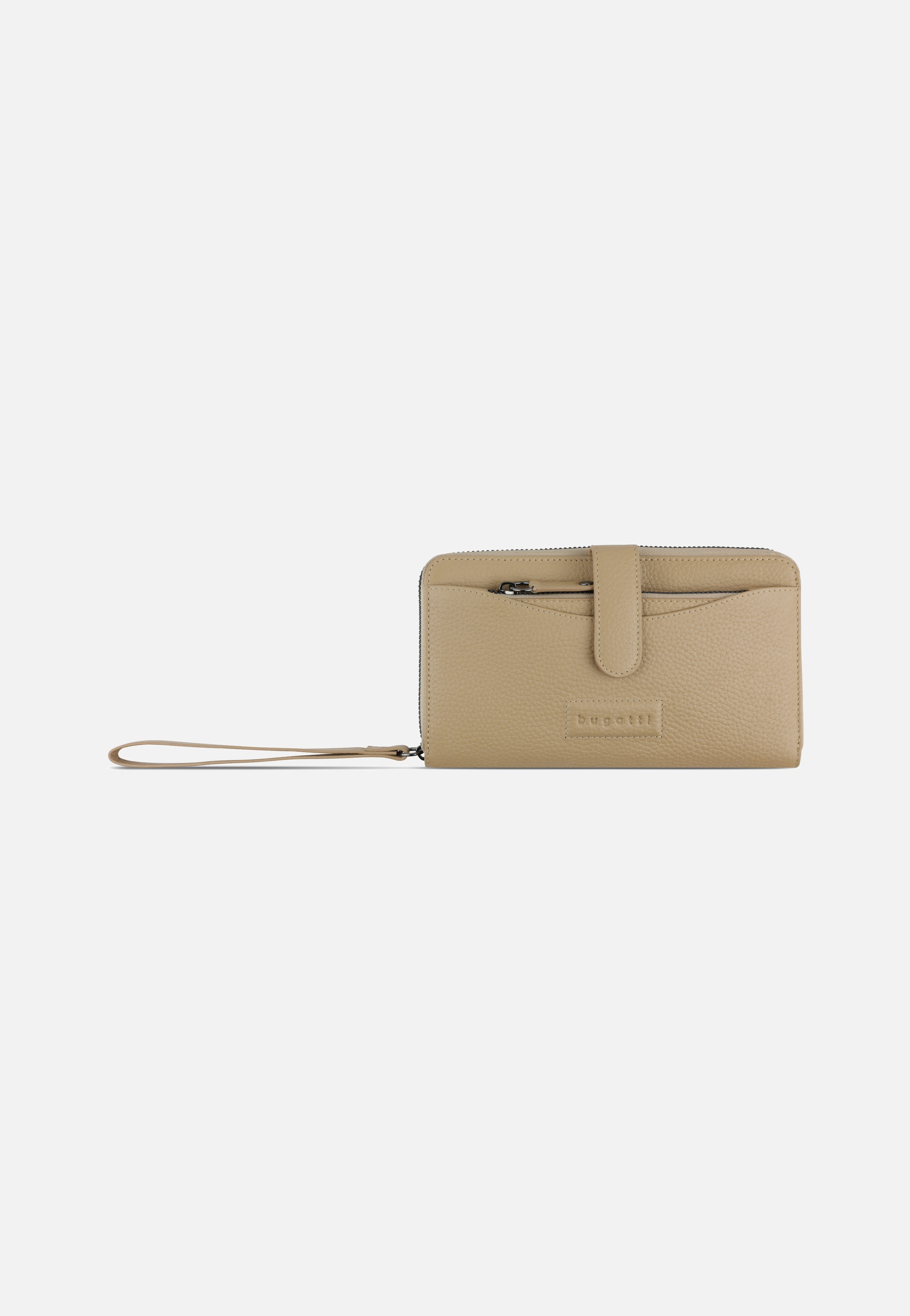 Bugatti Elsa Long Ladies Zip Key Sand Portemonnaie
