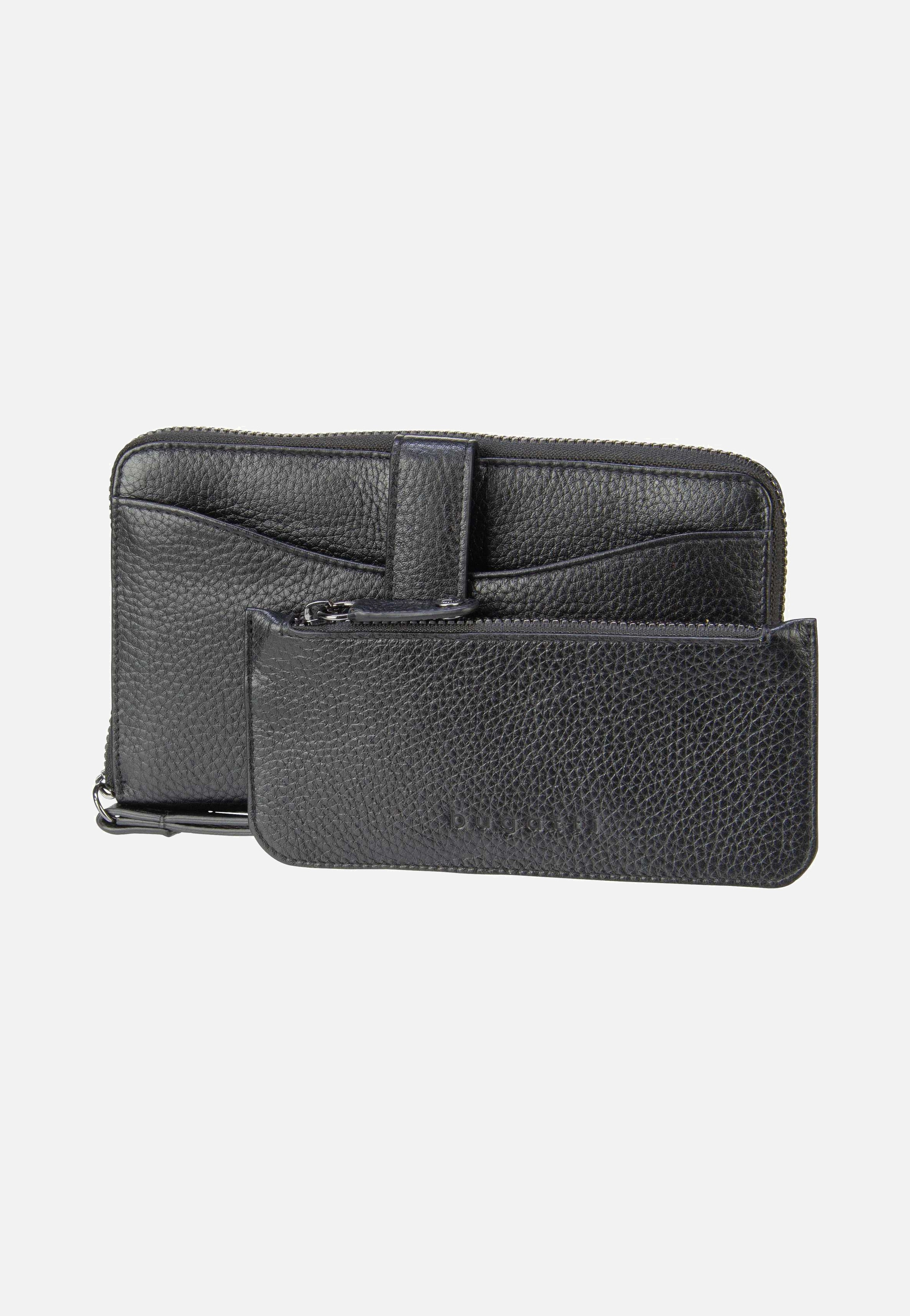 Bugatti Elsa Long Ladies Zip Key Schwarz Portemonnaie