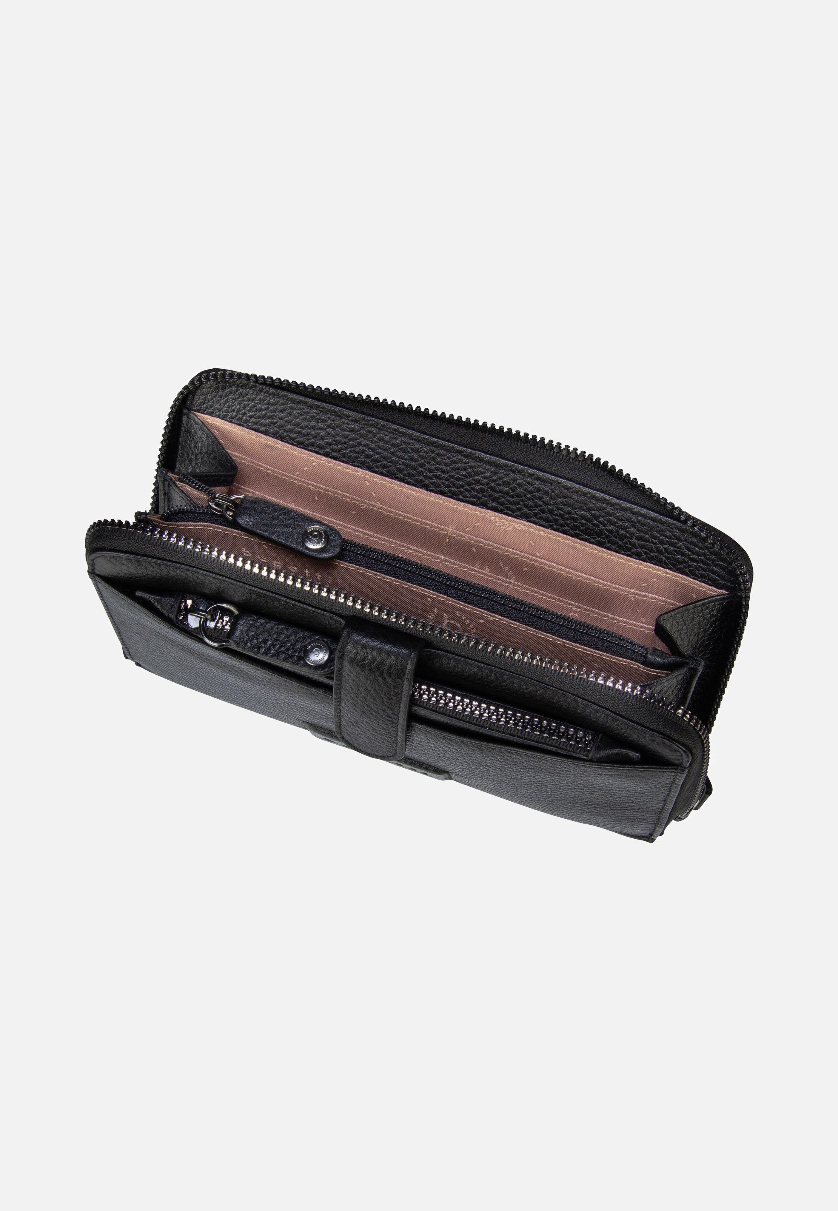 Bugatti Elsa Long Ladies Zip Key Schwarz Portemonnaie